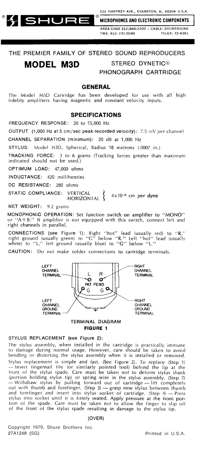 Shure M3D User Guide - ManualMachine.com