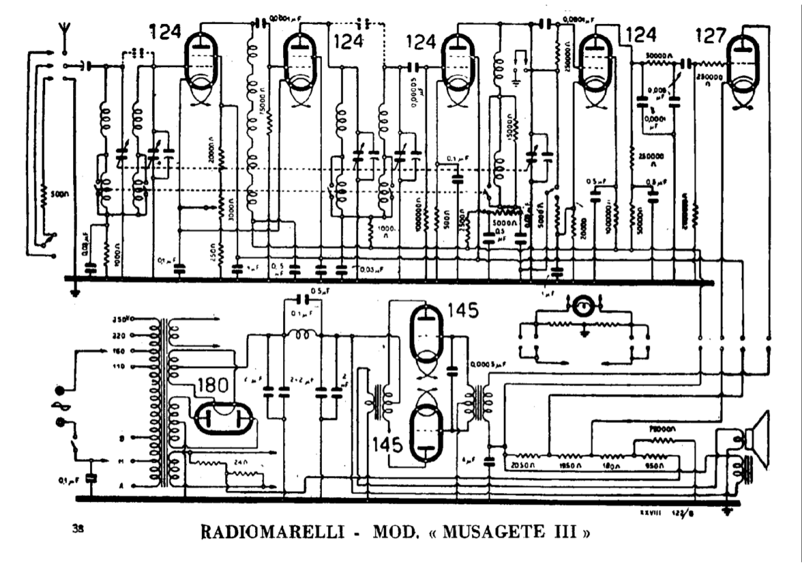 Radiomarelli musagete iii schematic