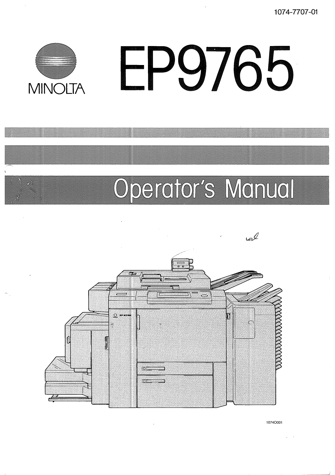 Konica Minolta EP9765 User Manual