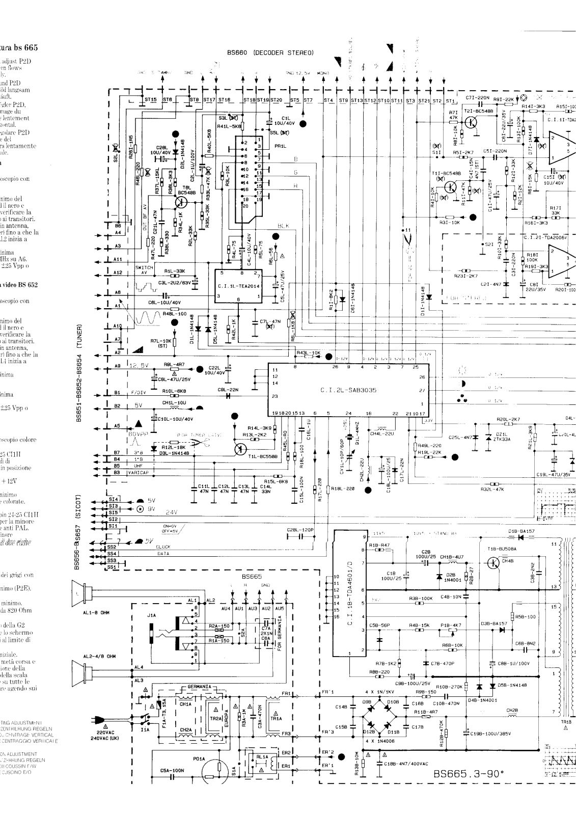 SELECO BS665 Schematic