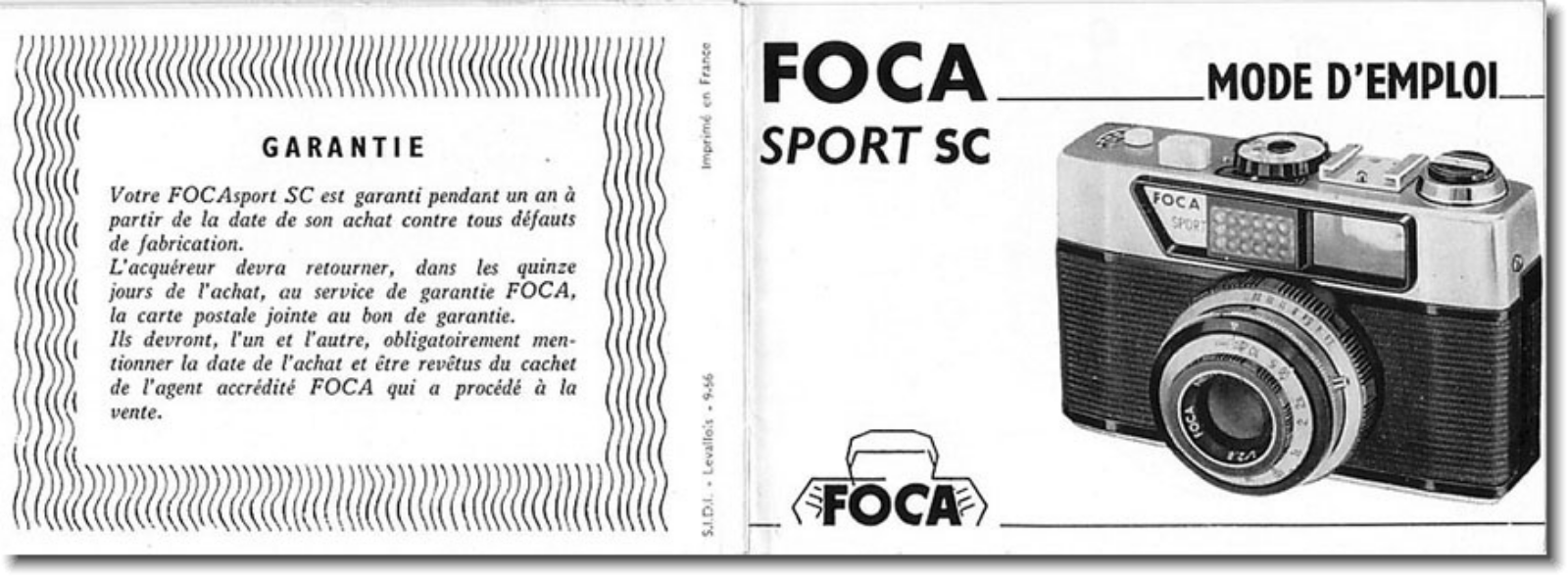 FOCA FocaSport SC Instruction Manual