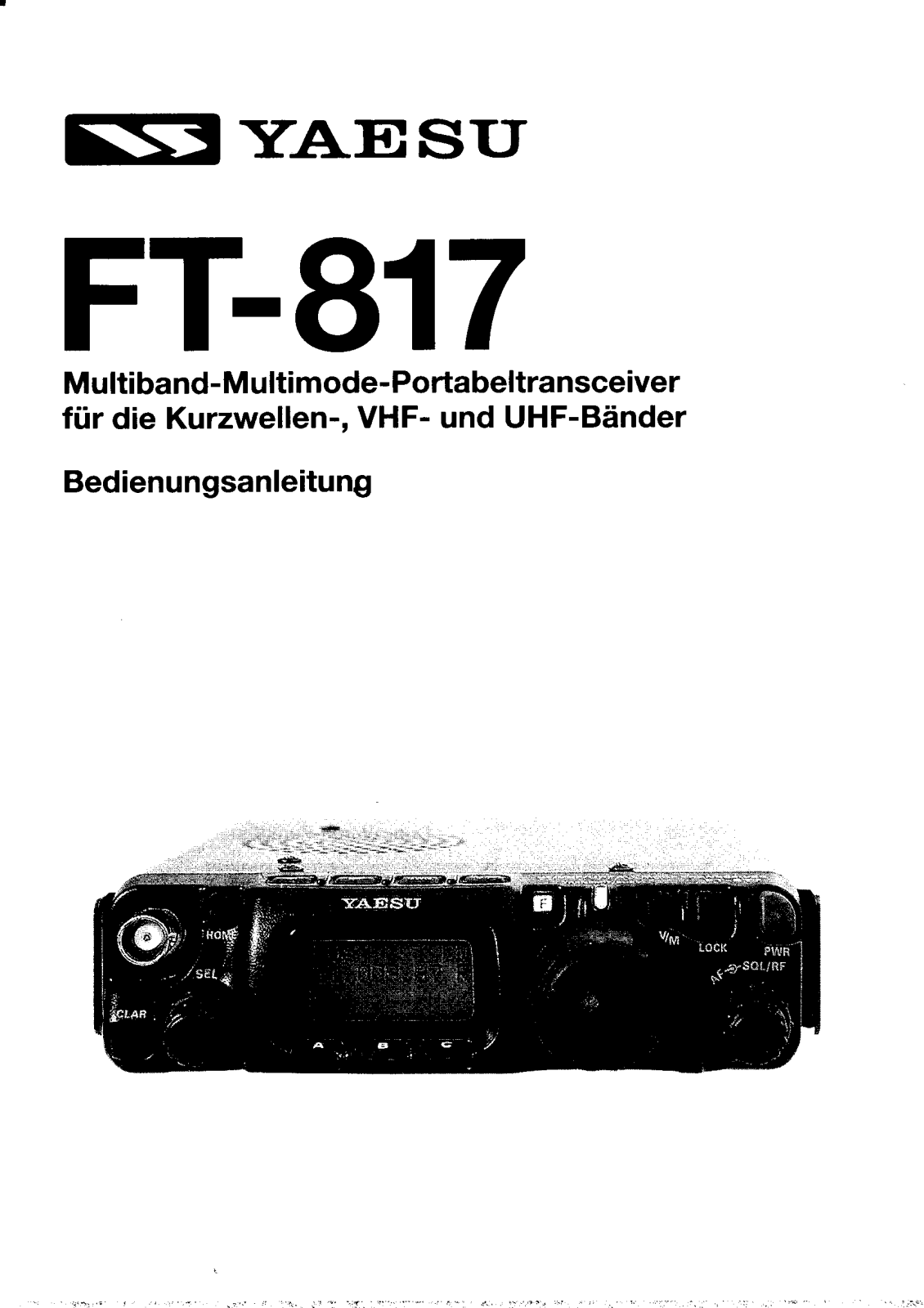 Yaesu FT-817 User Manual