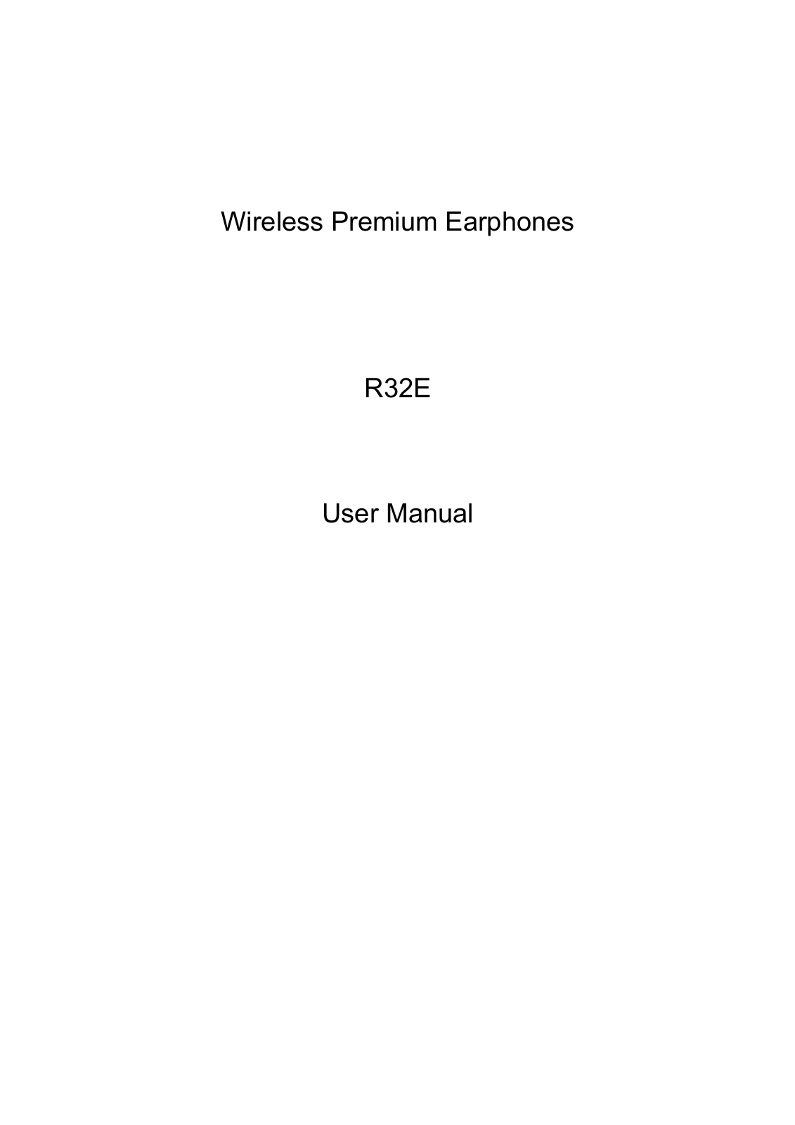 Spigen Korea R32E User Manual