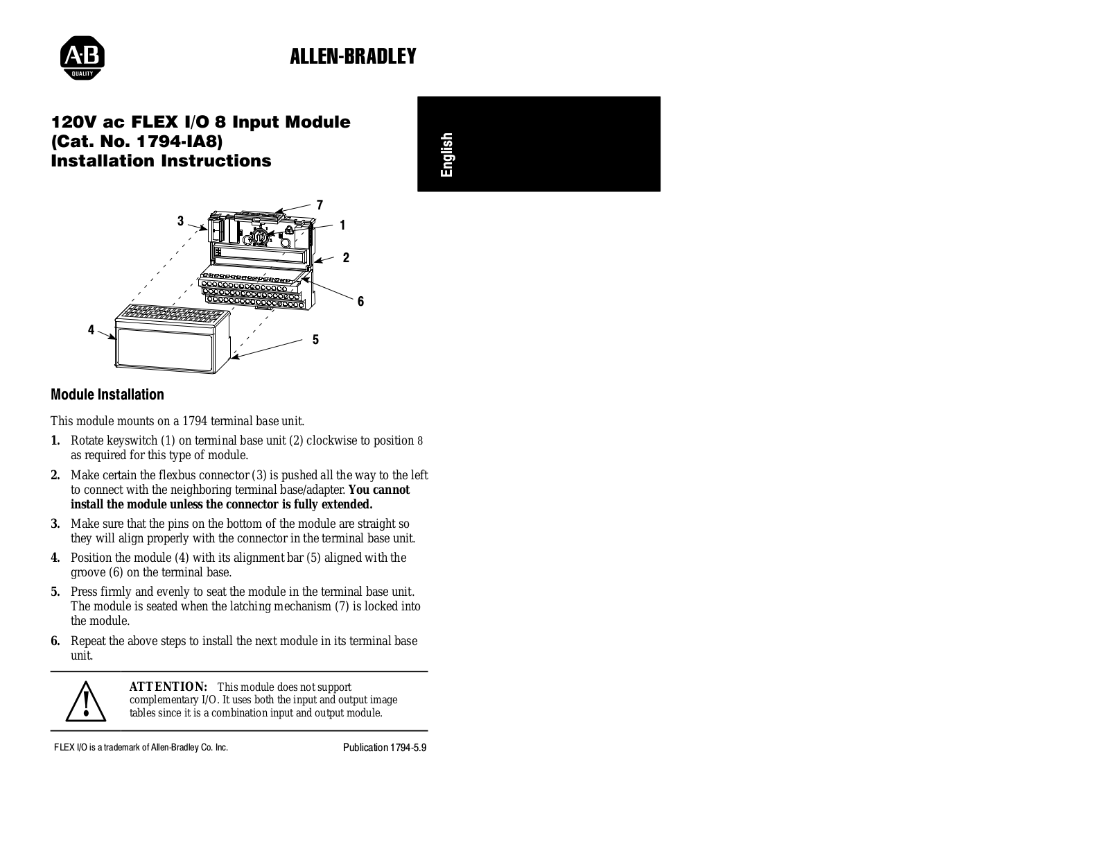 Rockwell Automation 1794-IA8 User Manual