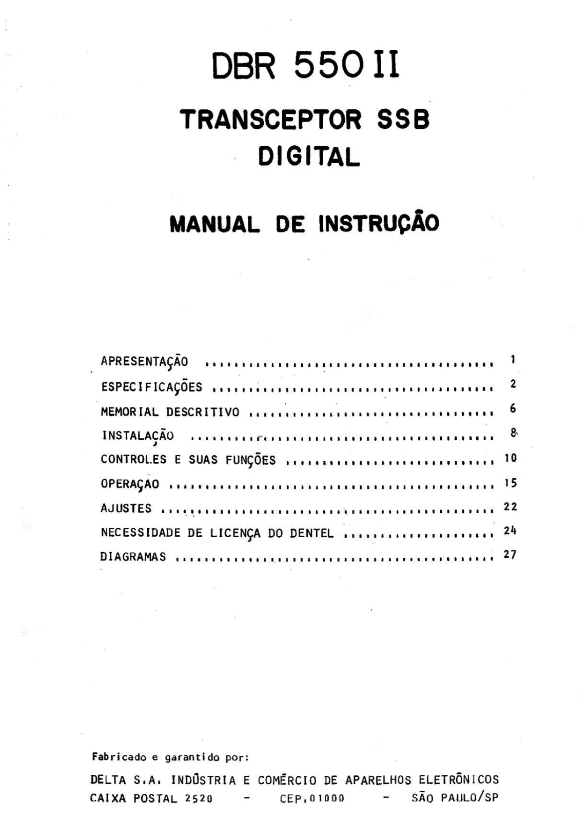 Delta DBR-550 II Schematic