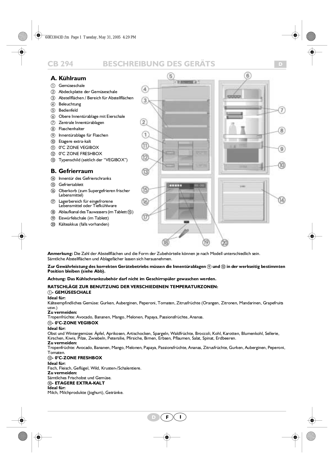 Whirlpool KGIO 3425/A, KGIO 3425/A -LH PRODUCT SHEET