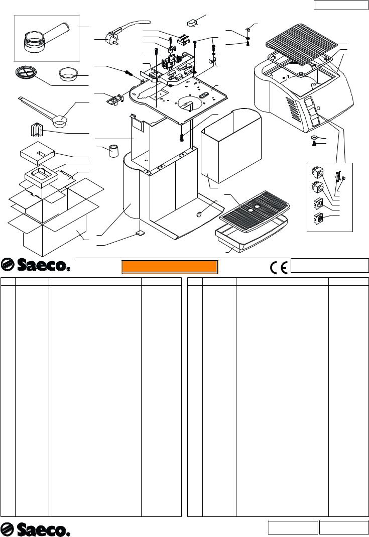 Saeco Magic Vap Instant, SIN 017R Schematic