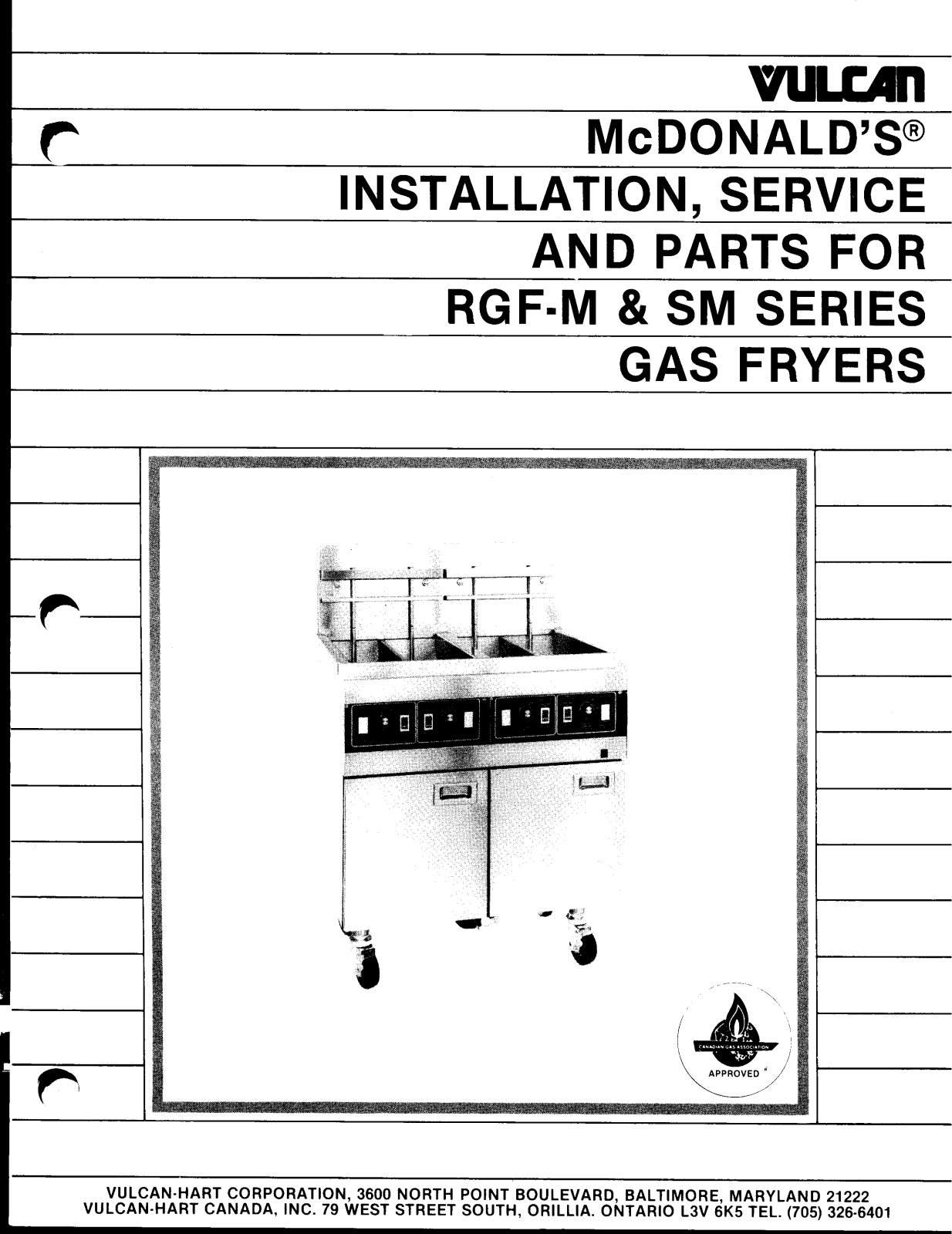 Vulcan RGF-14SM Service Manual