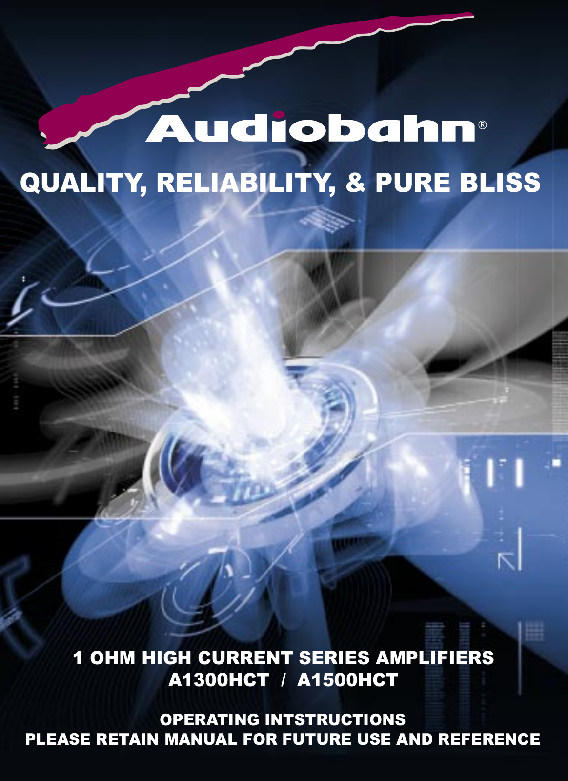 Audiobahn A1300HCT, A1500HCT User Manual