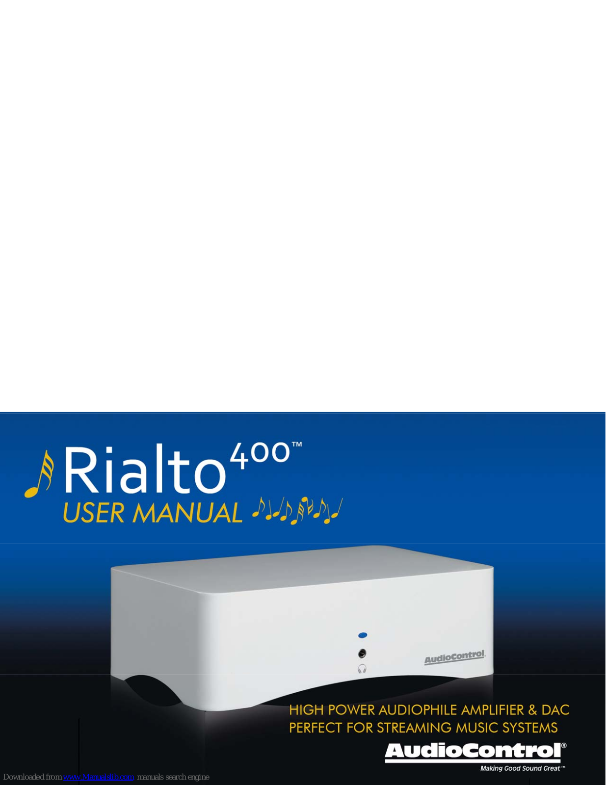 Audio Control Riato400 User Manual