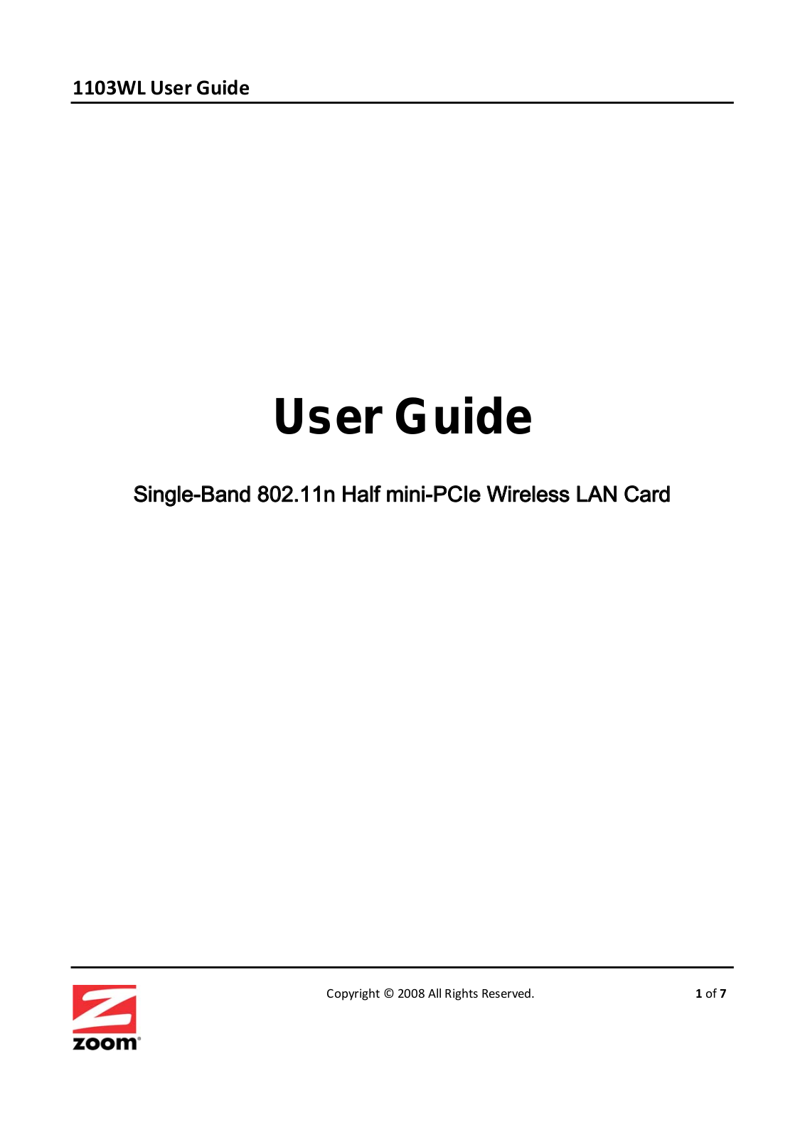 Zoom 5352 User Manual