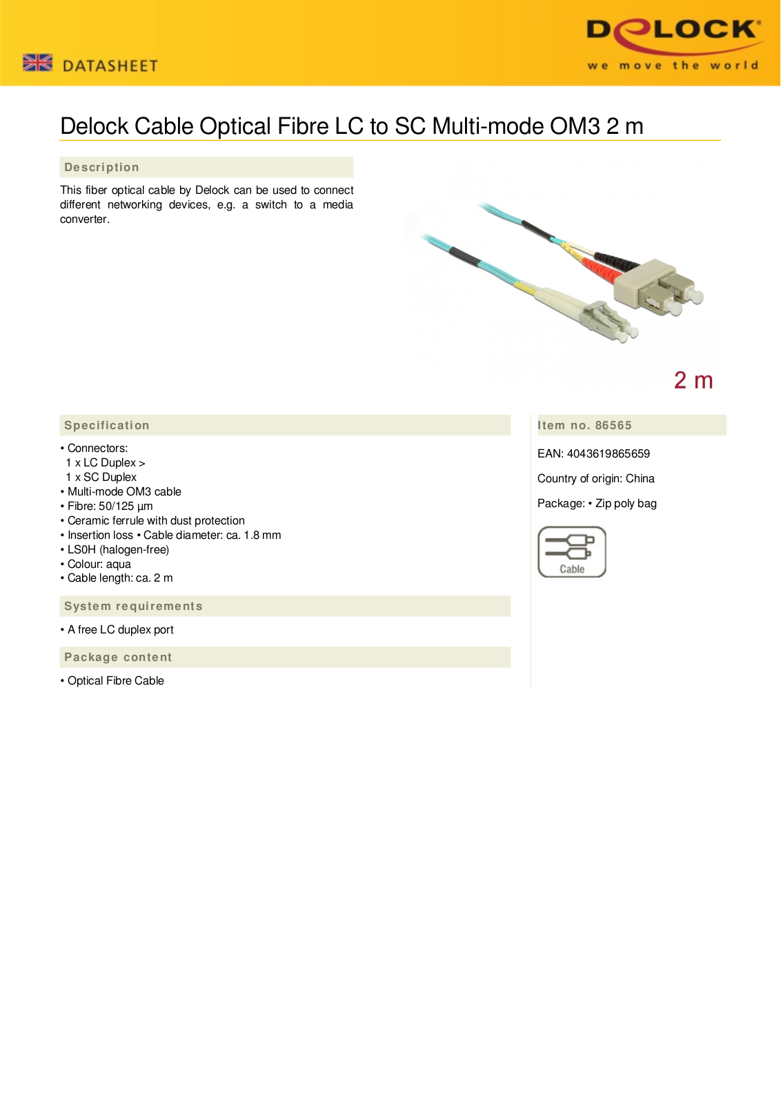 DELOCK 86565 Datasheet - ManualMachine.com