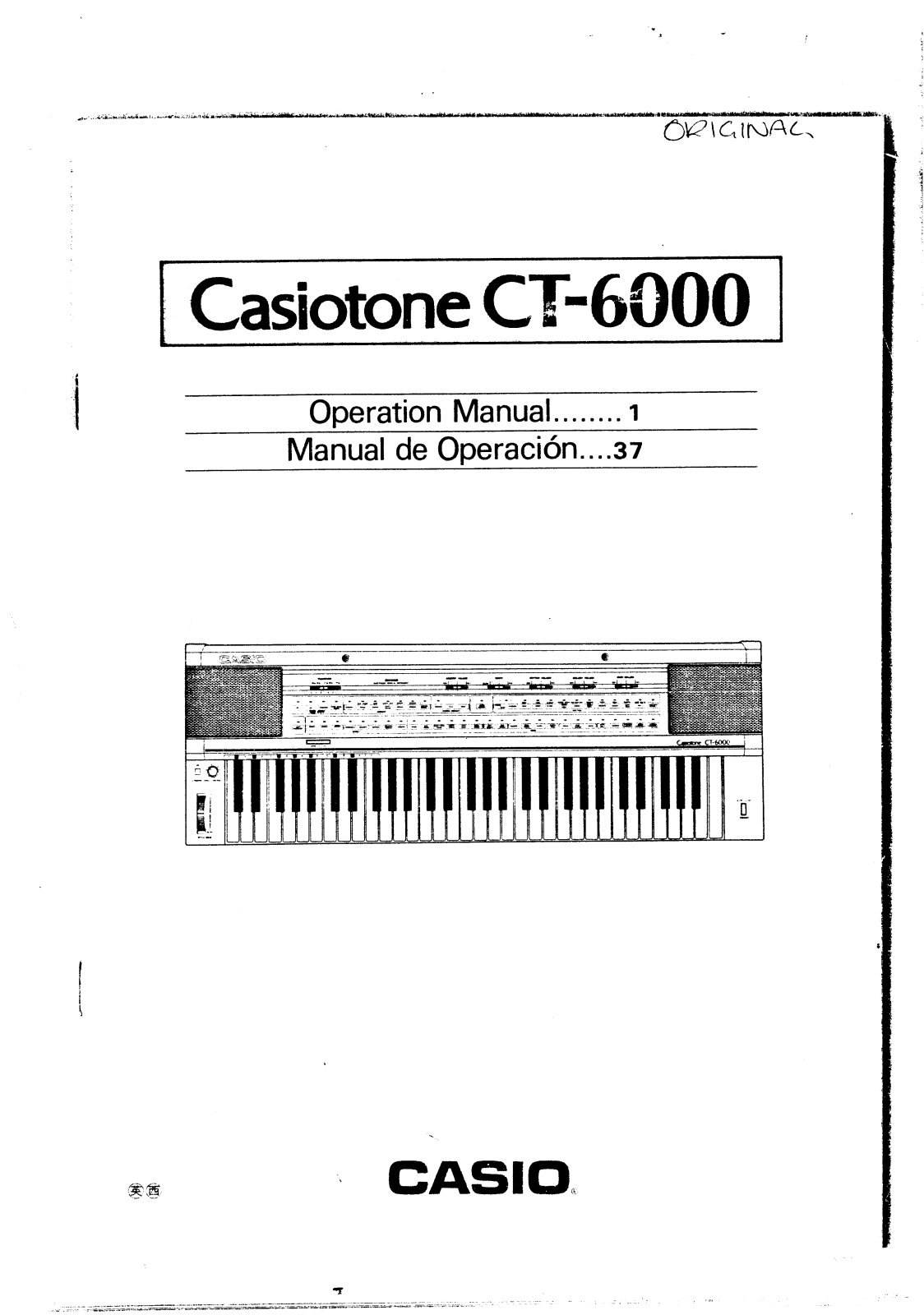 Casio CT-6000 User Manual