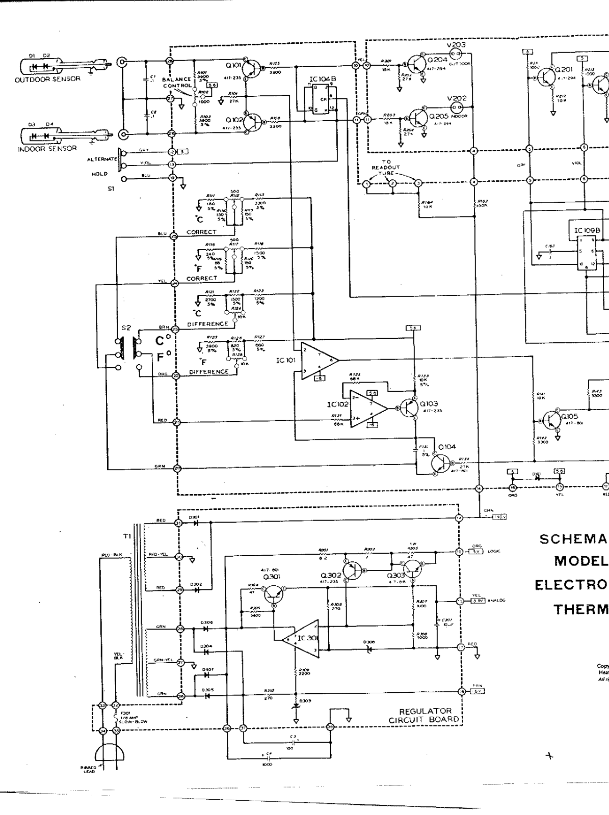 Heath Company ID-1390 Schematic