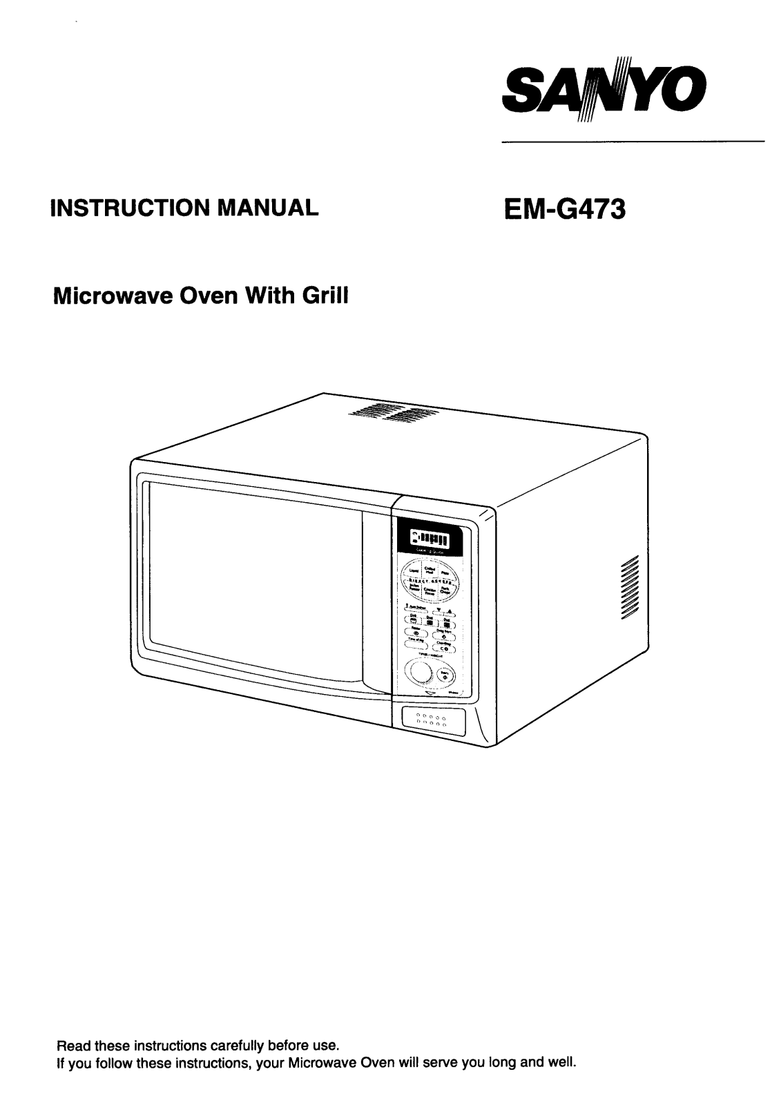 Sanyo EM-G473 Instruction Manual