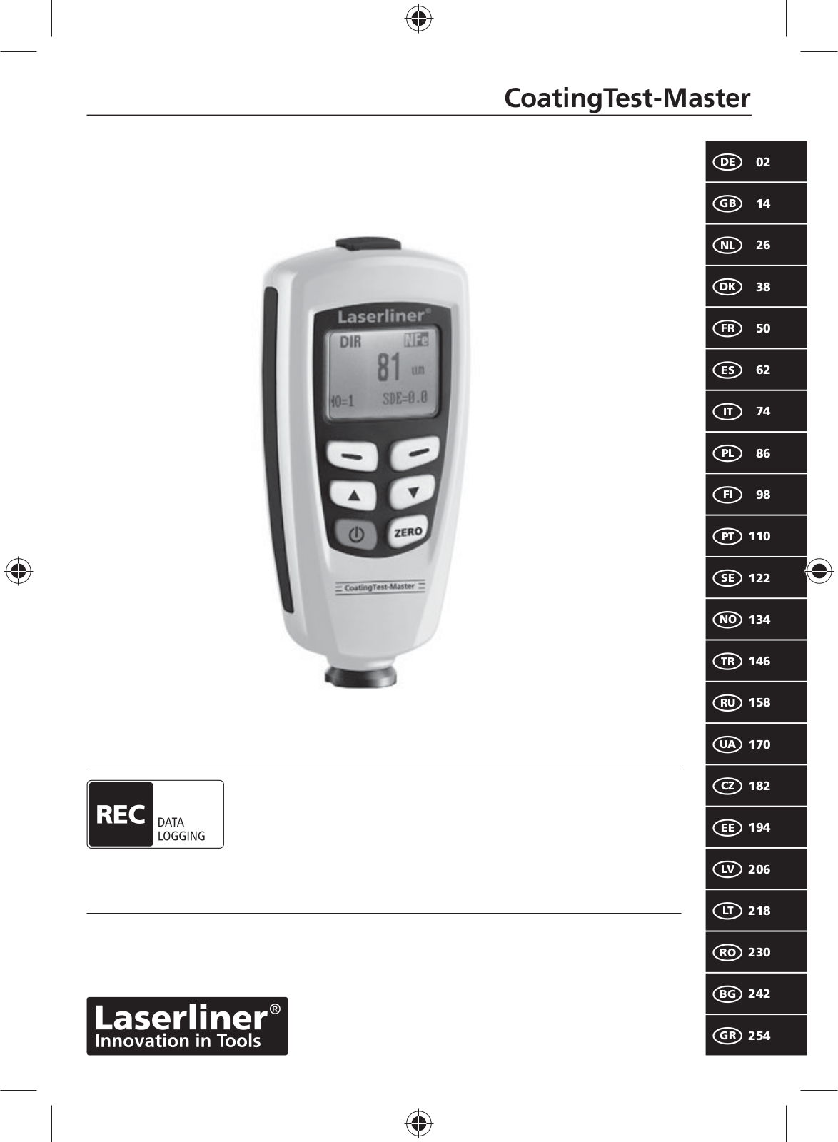 Laserliner CoatingTest-Master User guide