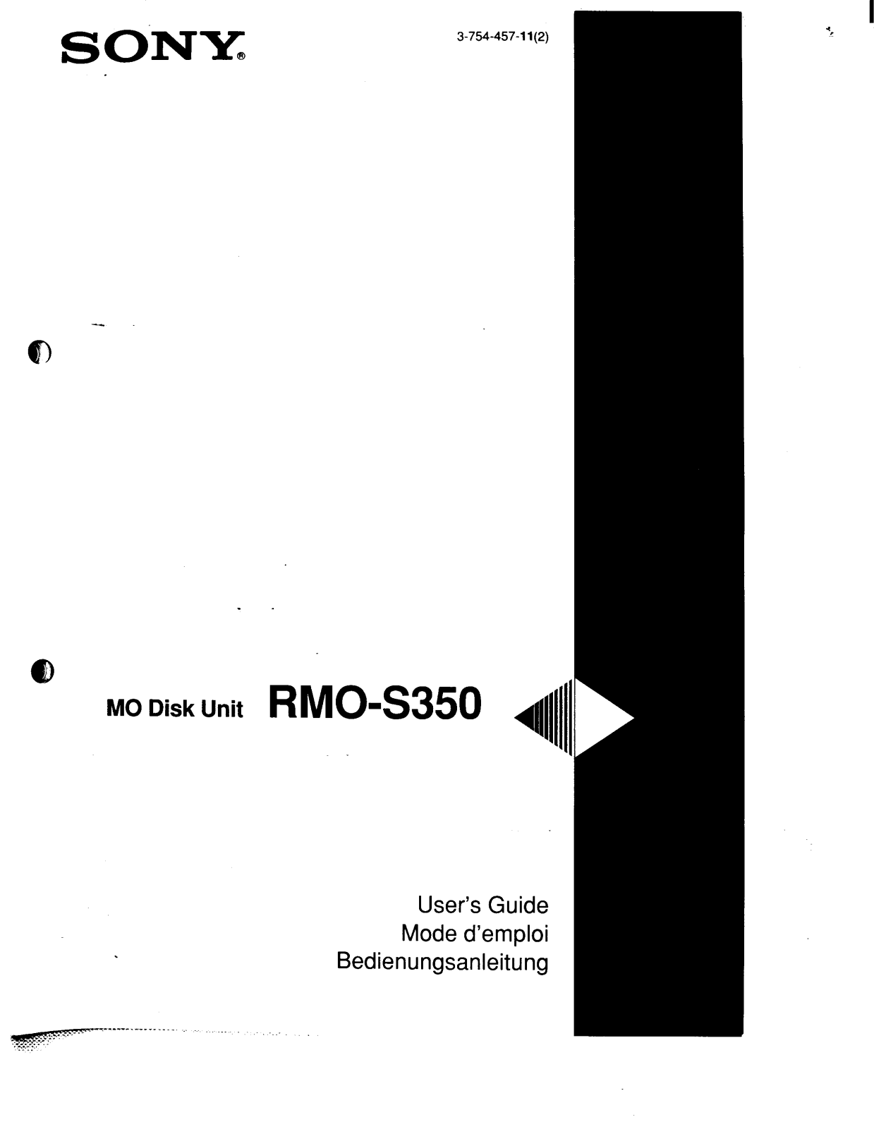 Sony RM-OS350 User Manual