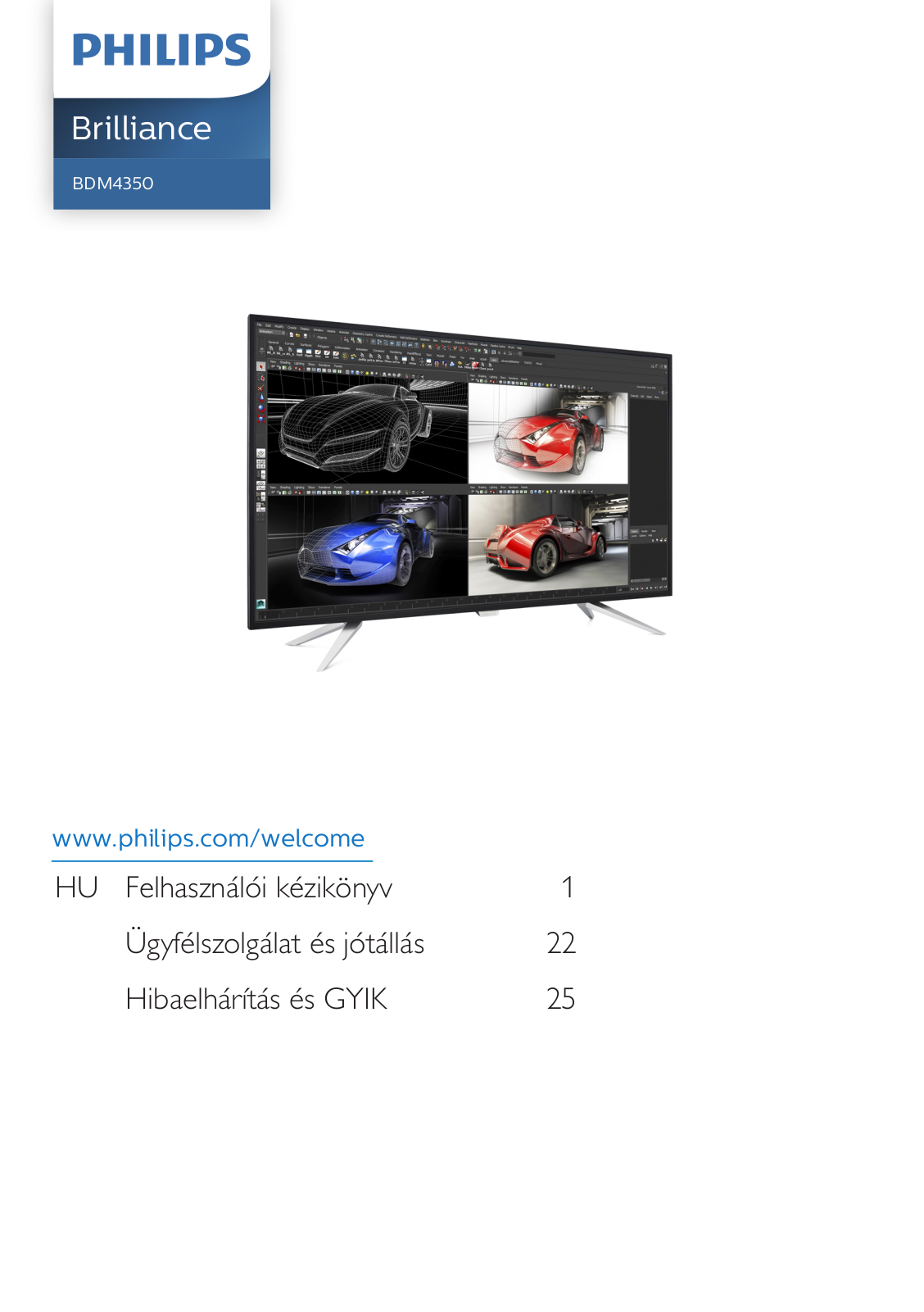 Philips BDM4350UC/01, BDM4350UC/00, BDM4350UC/93, BDM4350UC/75 user manual