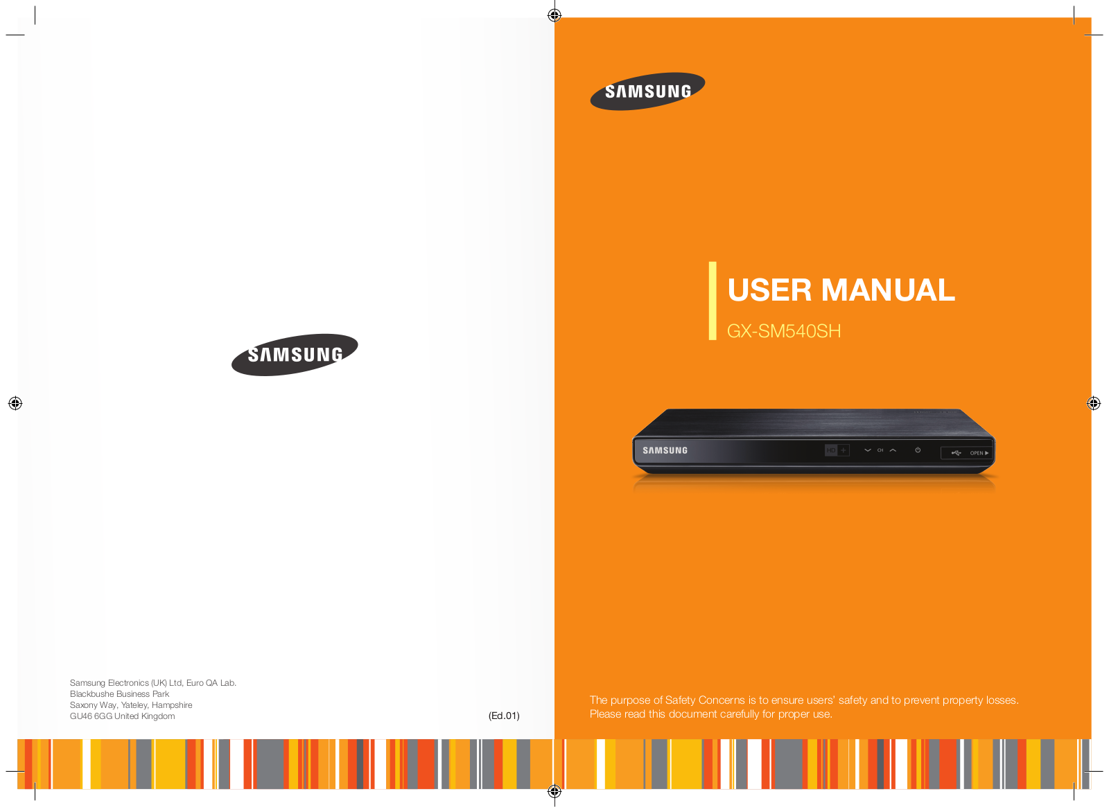 Samsung GX-SM540SM-ZG operation manual