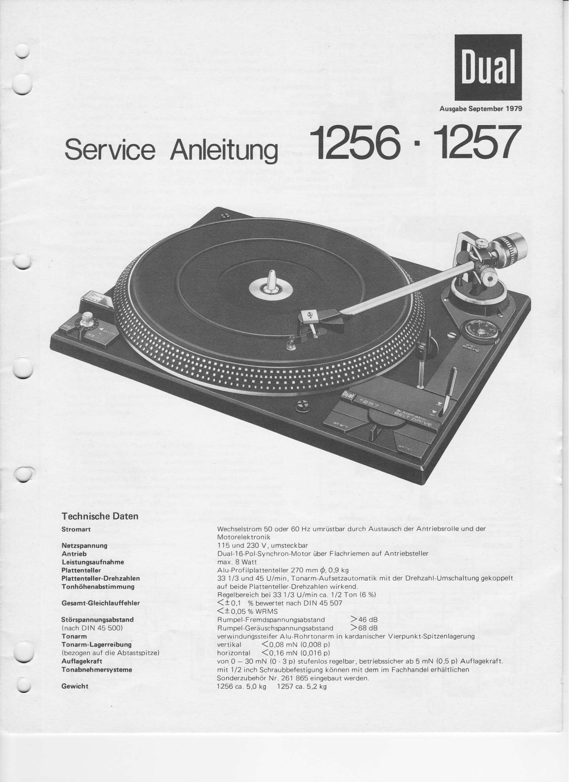 Dual 1257, 1256 Service Manual - ManualMachine.com