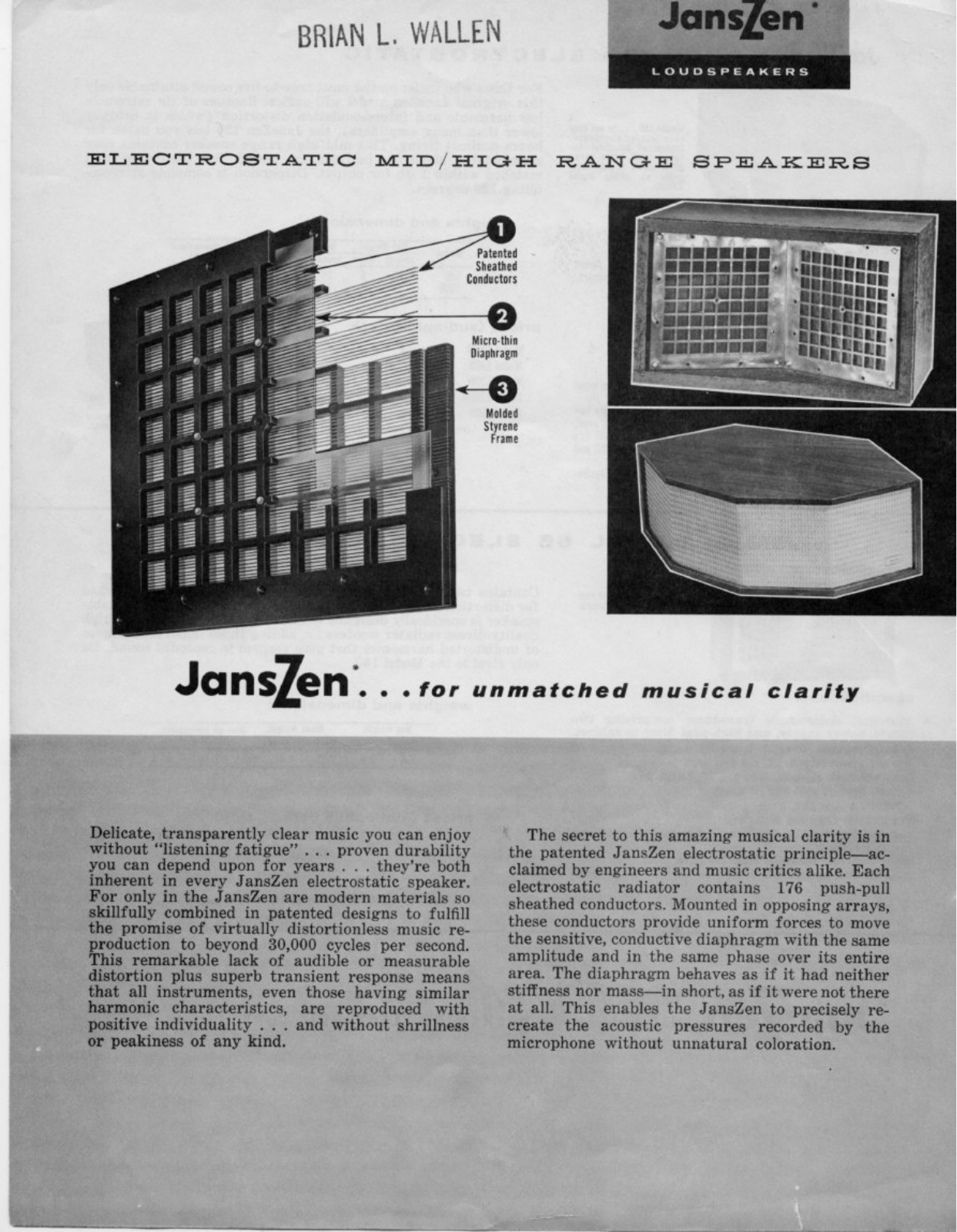 JansZen 130-BW Brochure