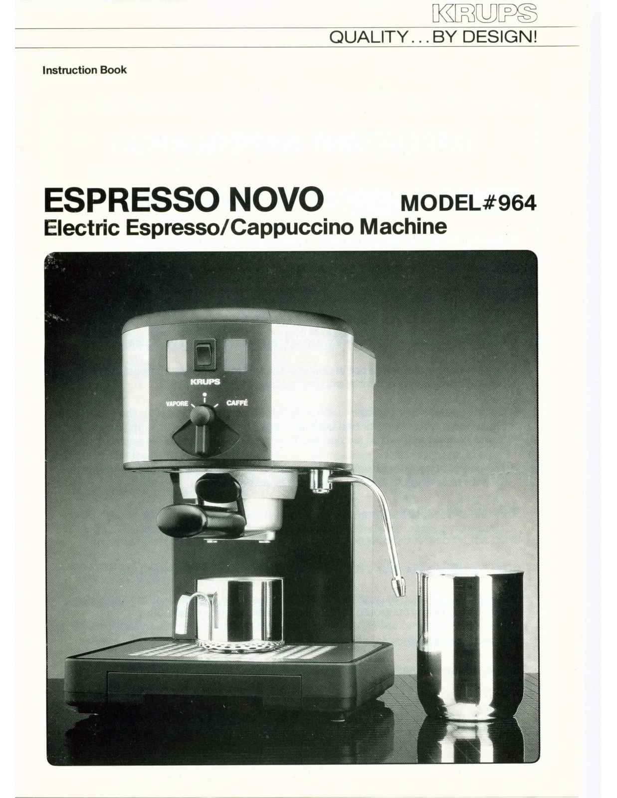 Krups EXPRESSO NOVO User Manual