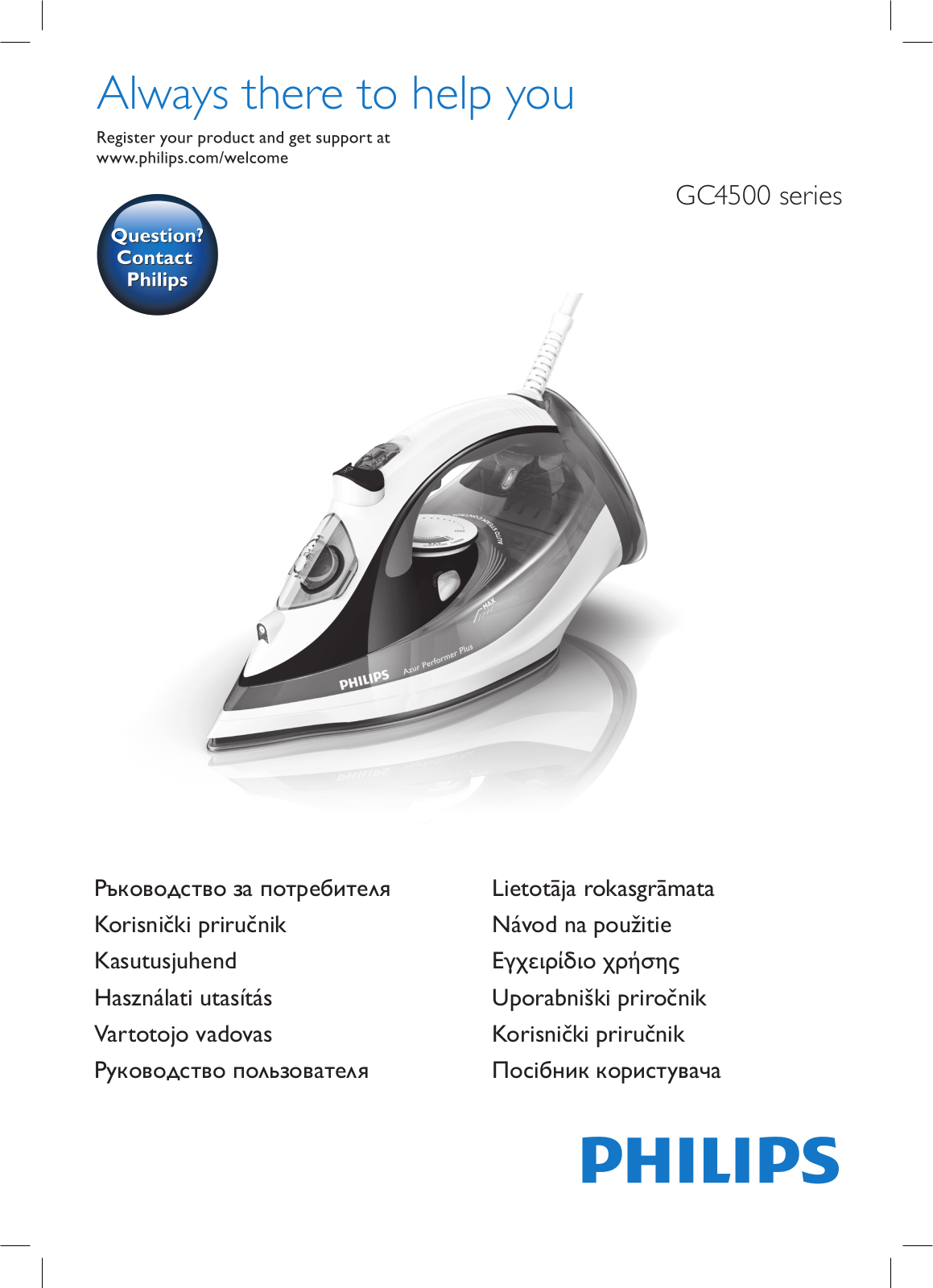 Philips GC 4511/40, GC 4521/20 User manual