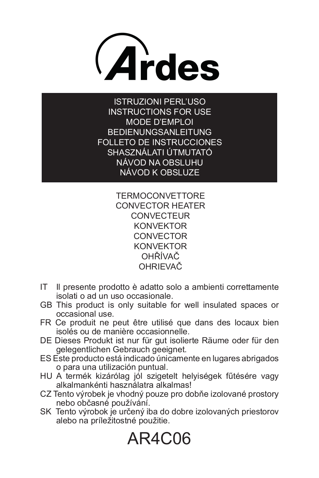 Ardes AR4C06 User guide - ManualMachine.com