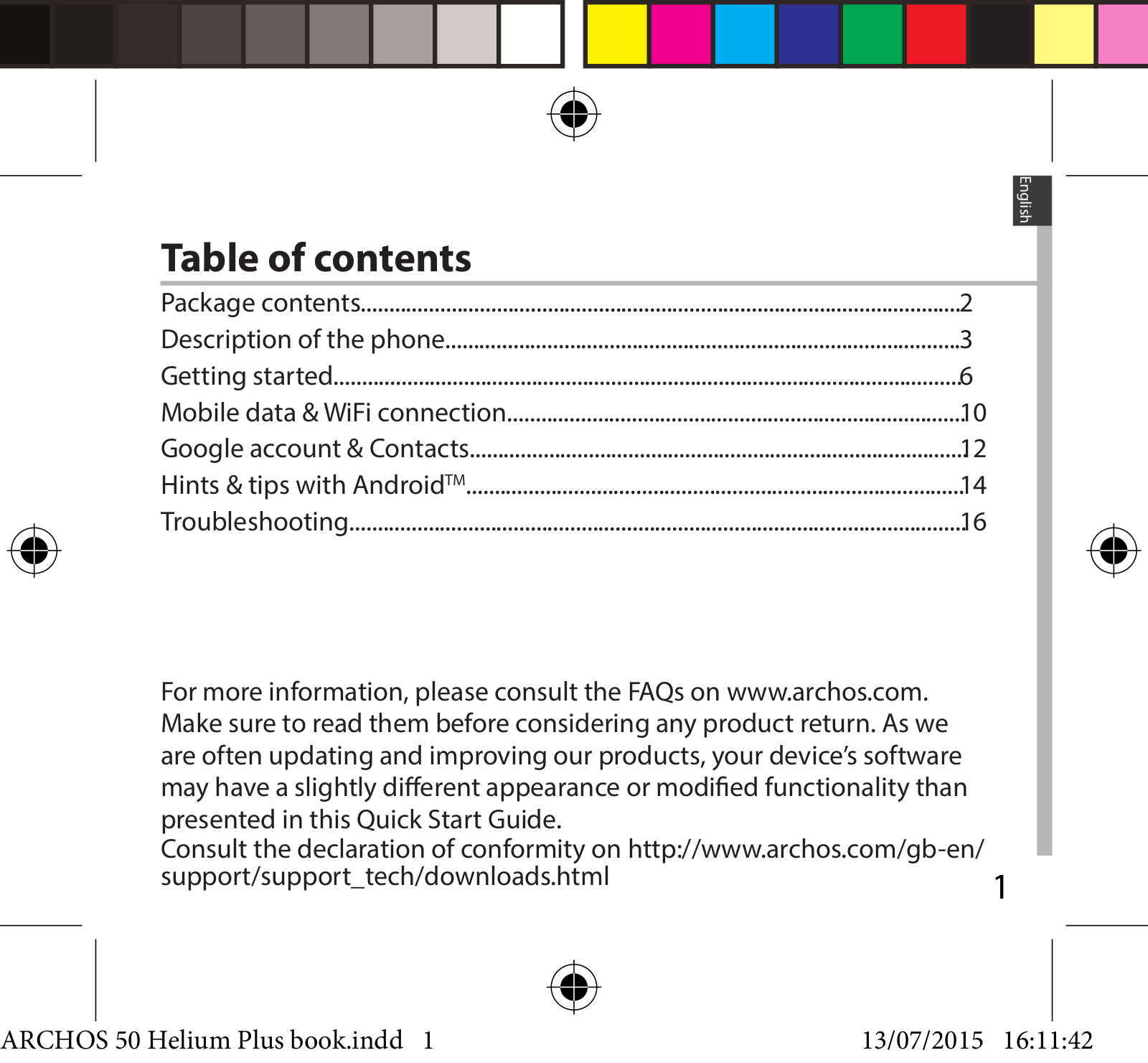 ARCHOS 50 Helium Plus User Manual