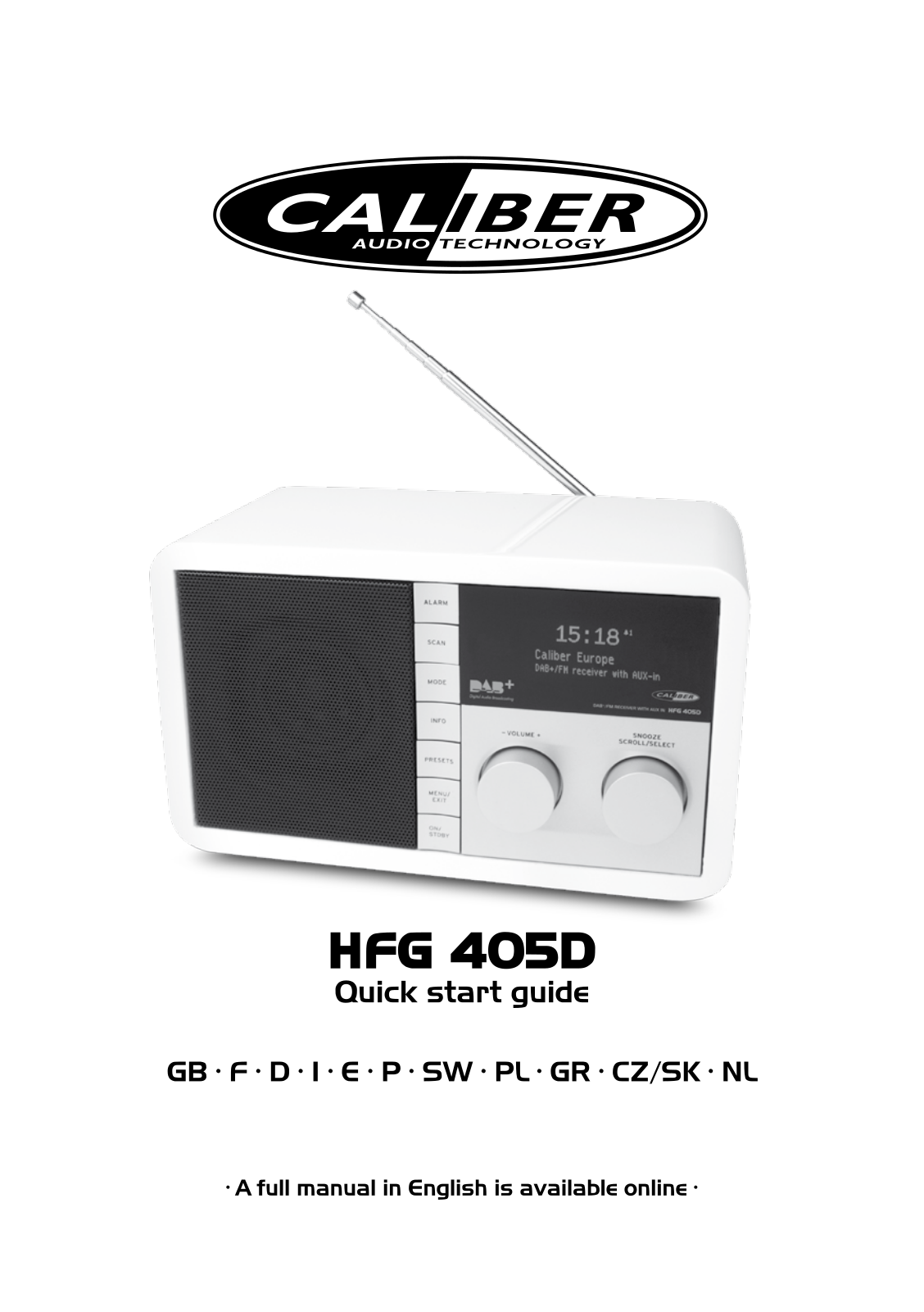 Caliber Audio Technology HFG405D User guide