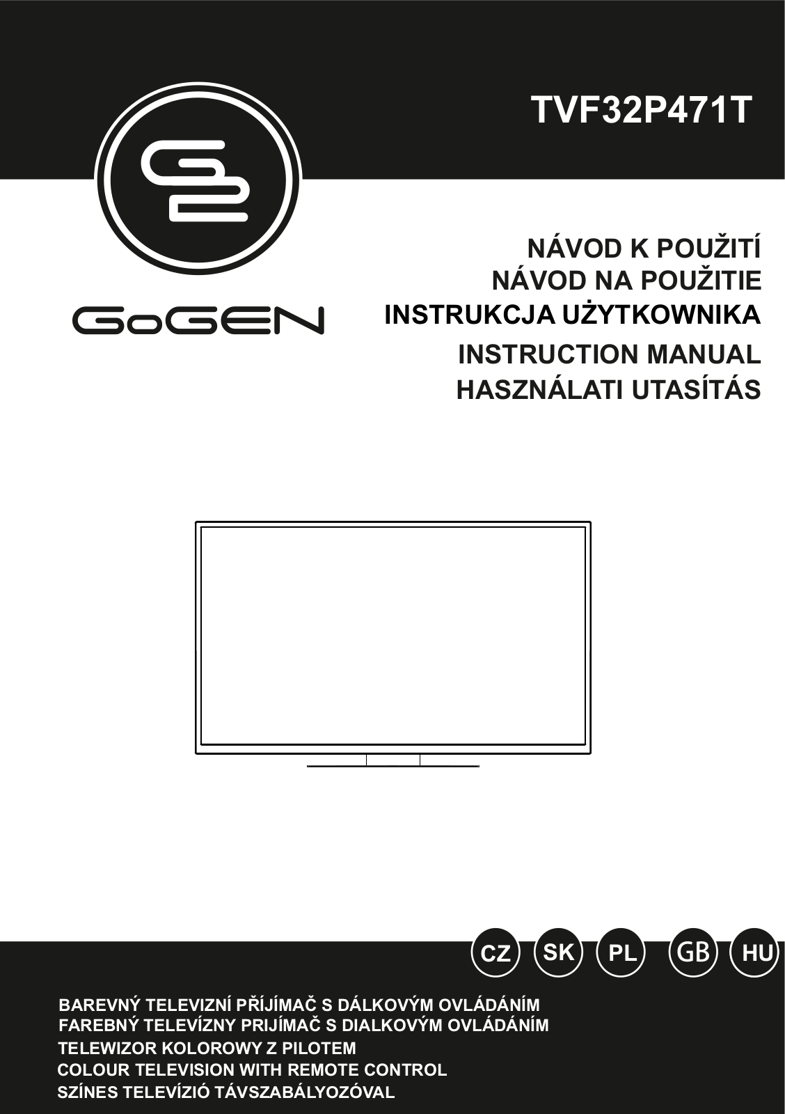 GoGEN TVF 32P471T User Manual