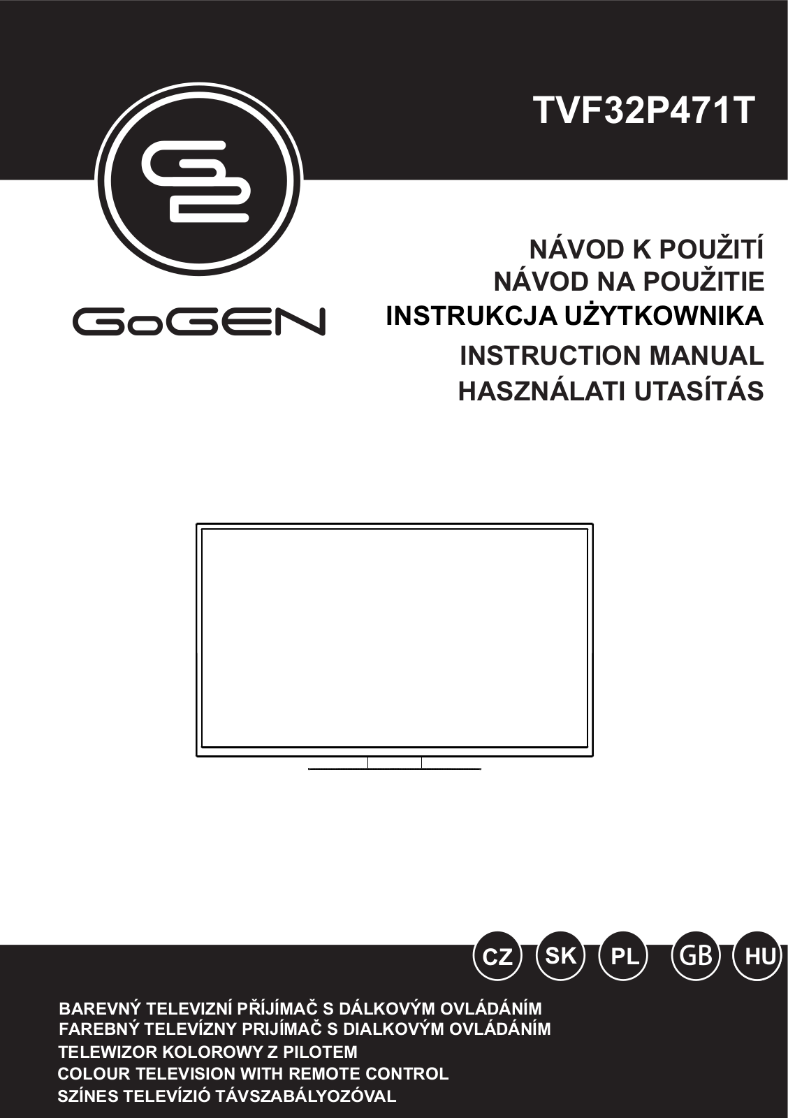 GoGEN TVF 32P471T User Manual