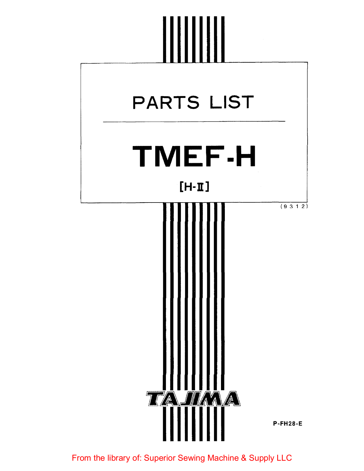 Tajima TMEF-H User Manual - ManualMachine.com