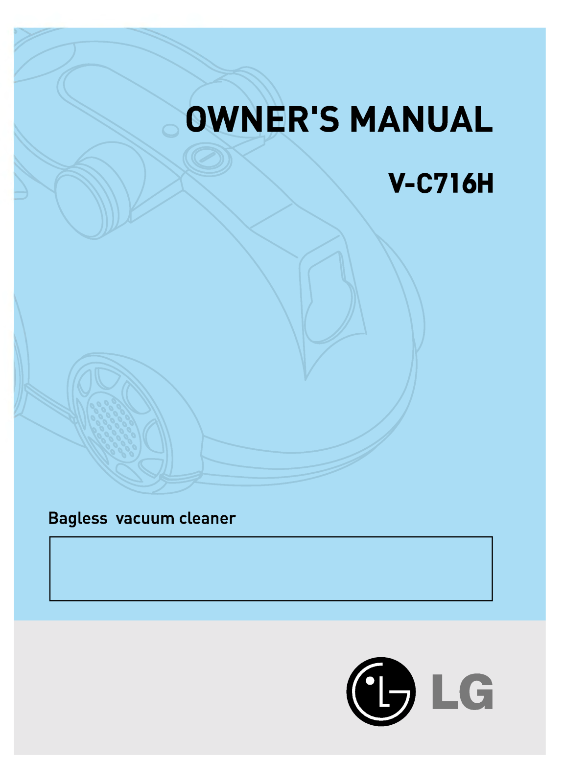 LG V-C716HCB, V-C716HSL User Manual