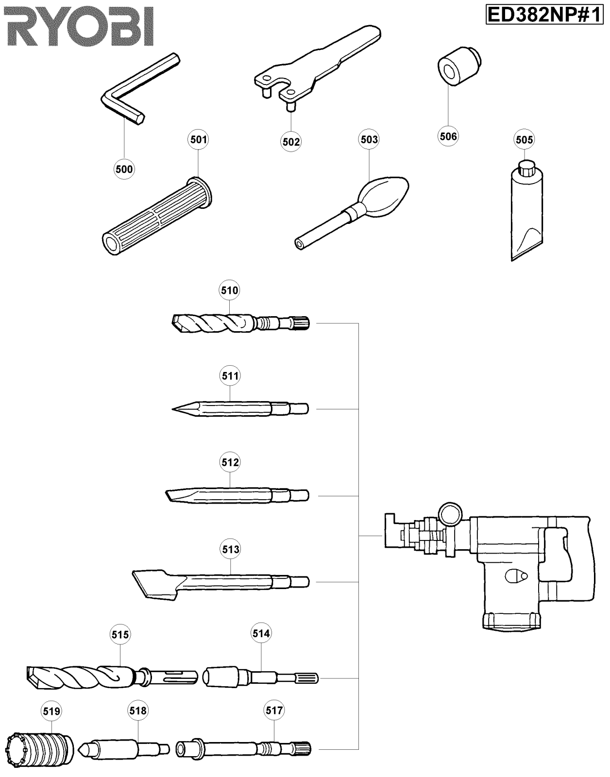 Ryobi ED382NP-1 User Manual