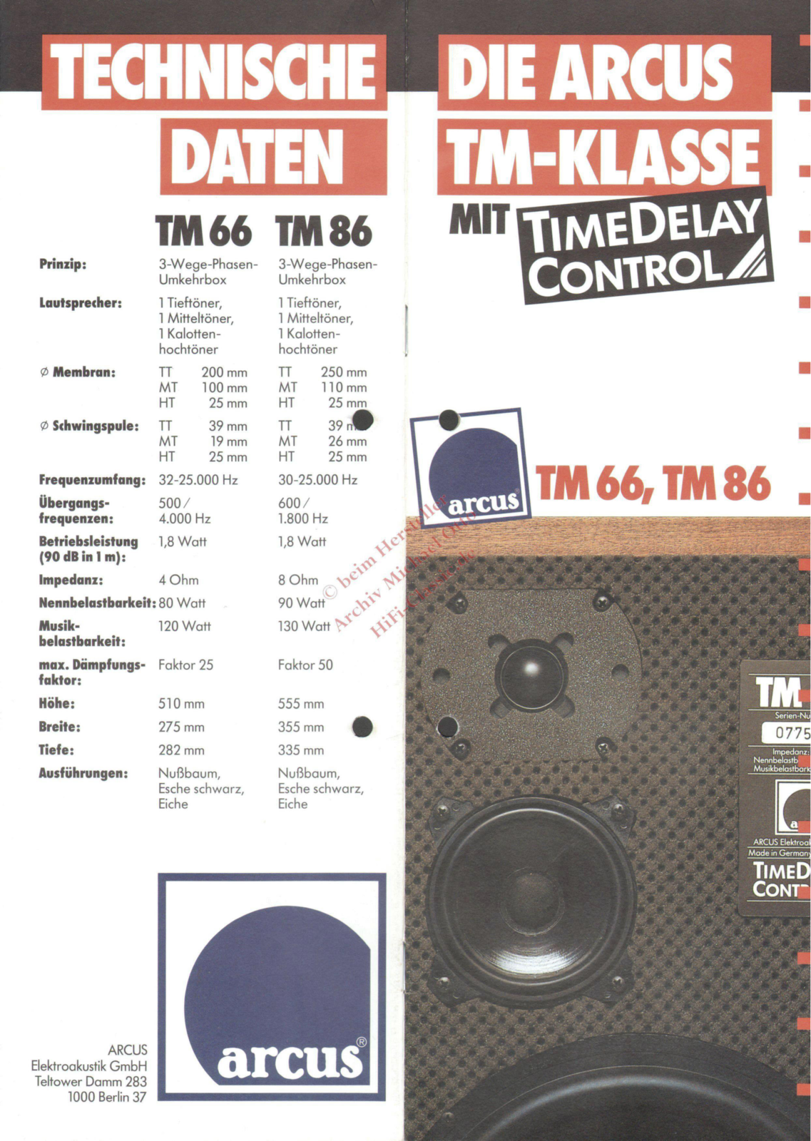 Arcus TM-86 Prospekt - ManualMachine.com