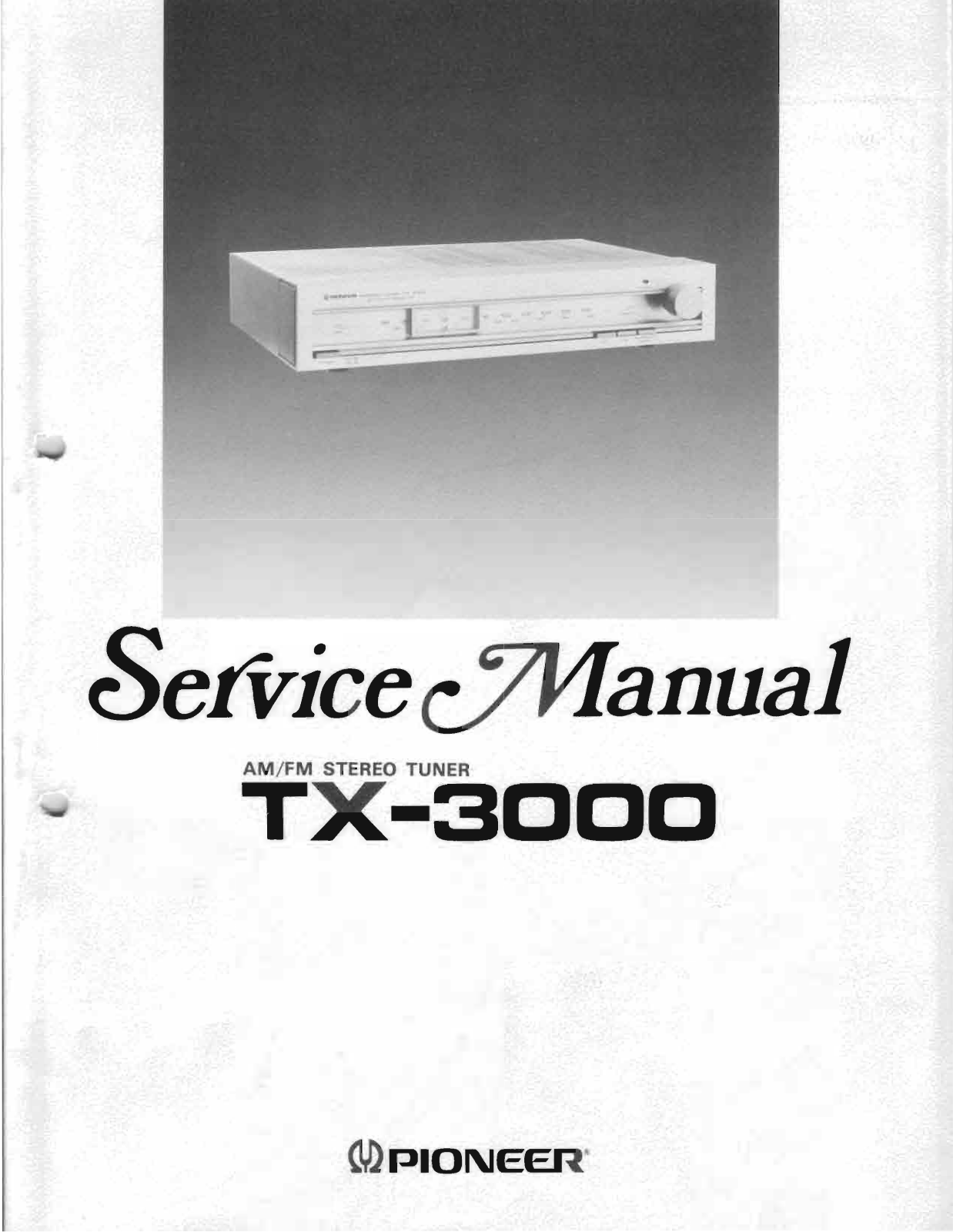 Pioneer TX-3000 Service Manual