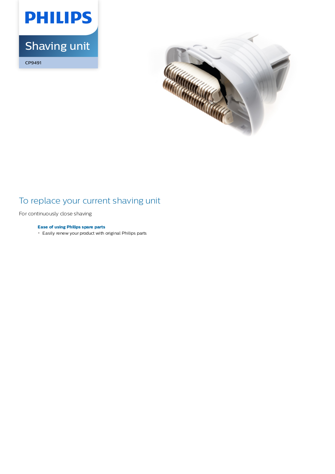 Philips CP9491/01 leaflet - ManualMachine.com