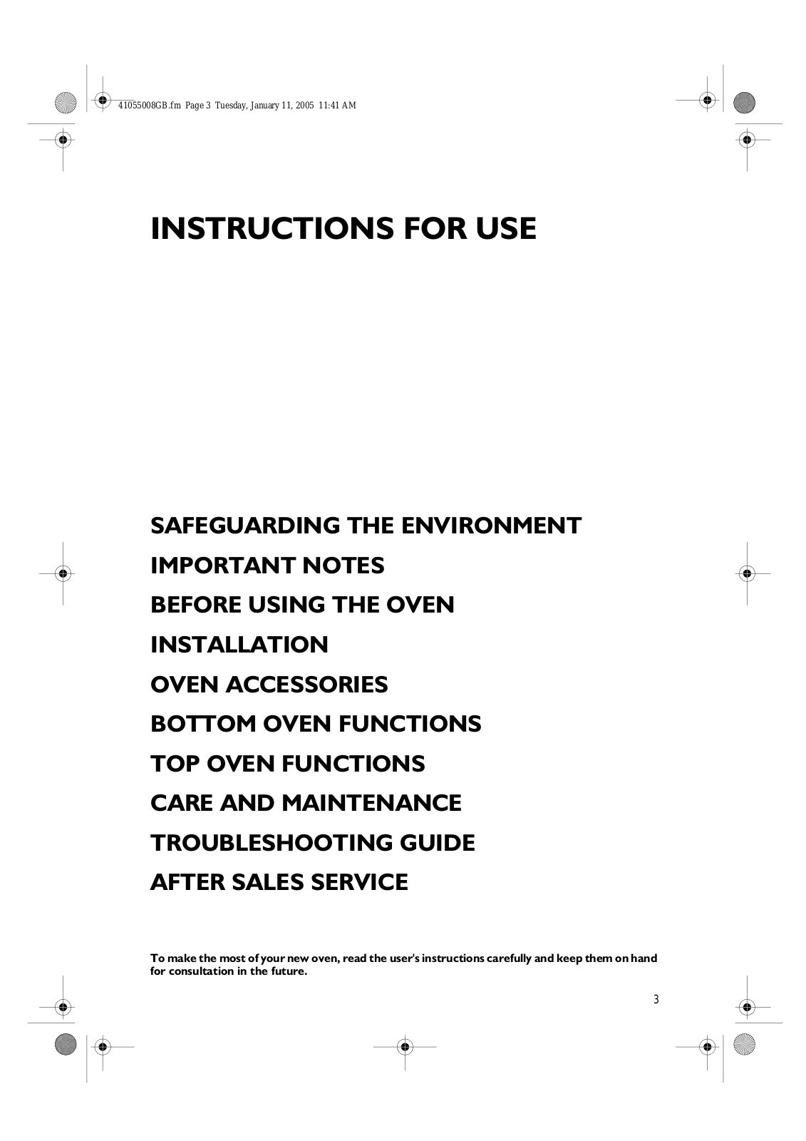 Whirlpool BSZH 5999 IN INSTRUCTION FOR USE