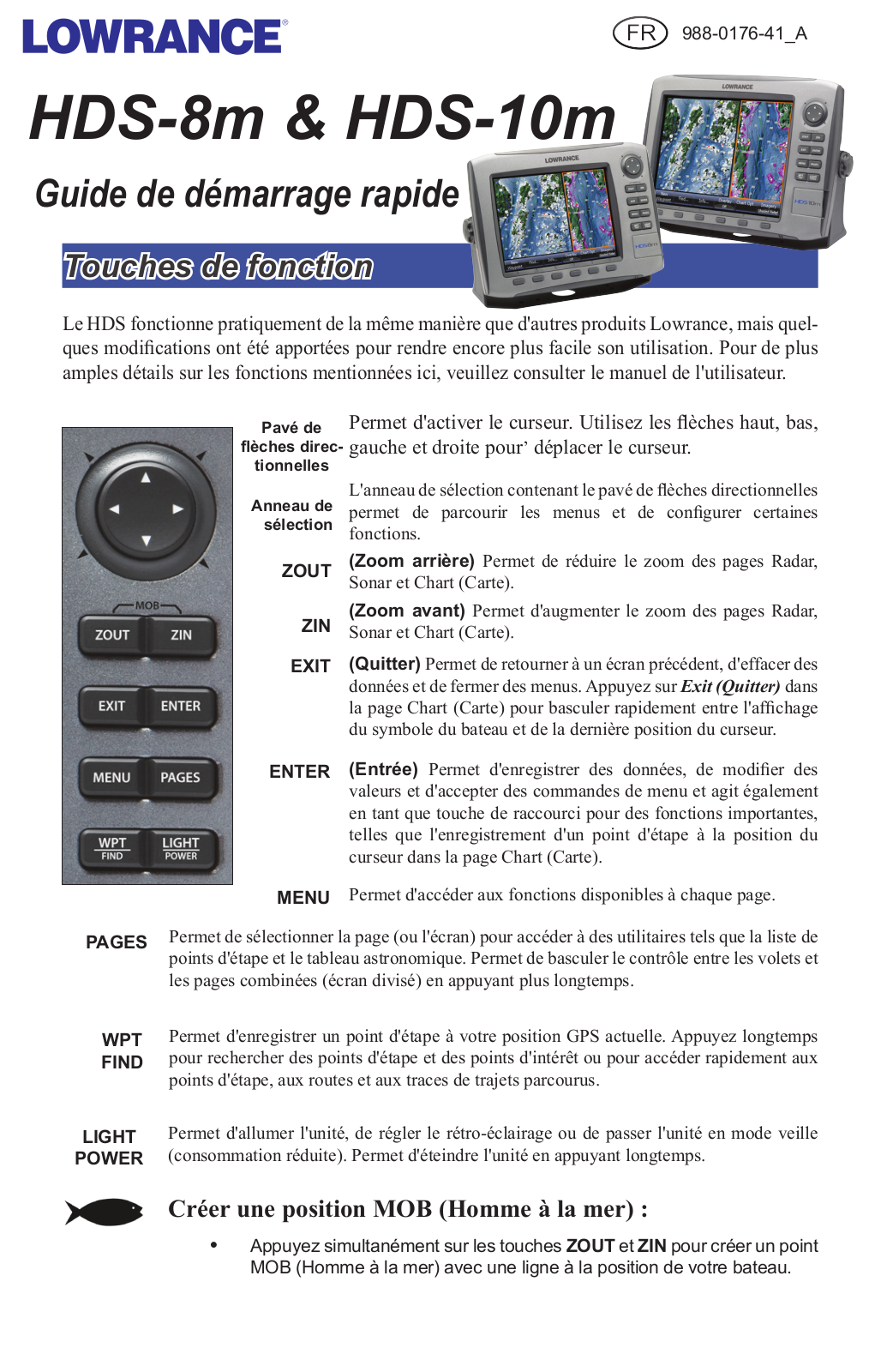 LOWRANCE HDS-10M, HDS-8M User Manual