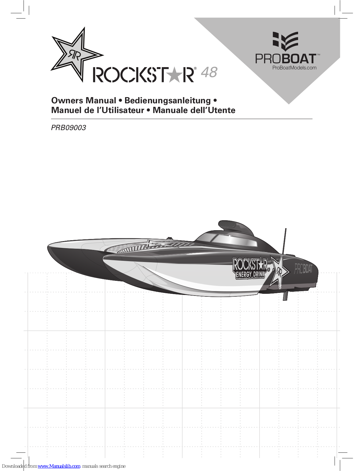 ProBoat Rockstar 48, Rockstar 48 PRB09003 Owner's Manual