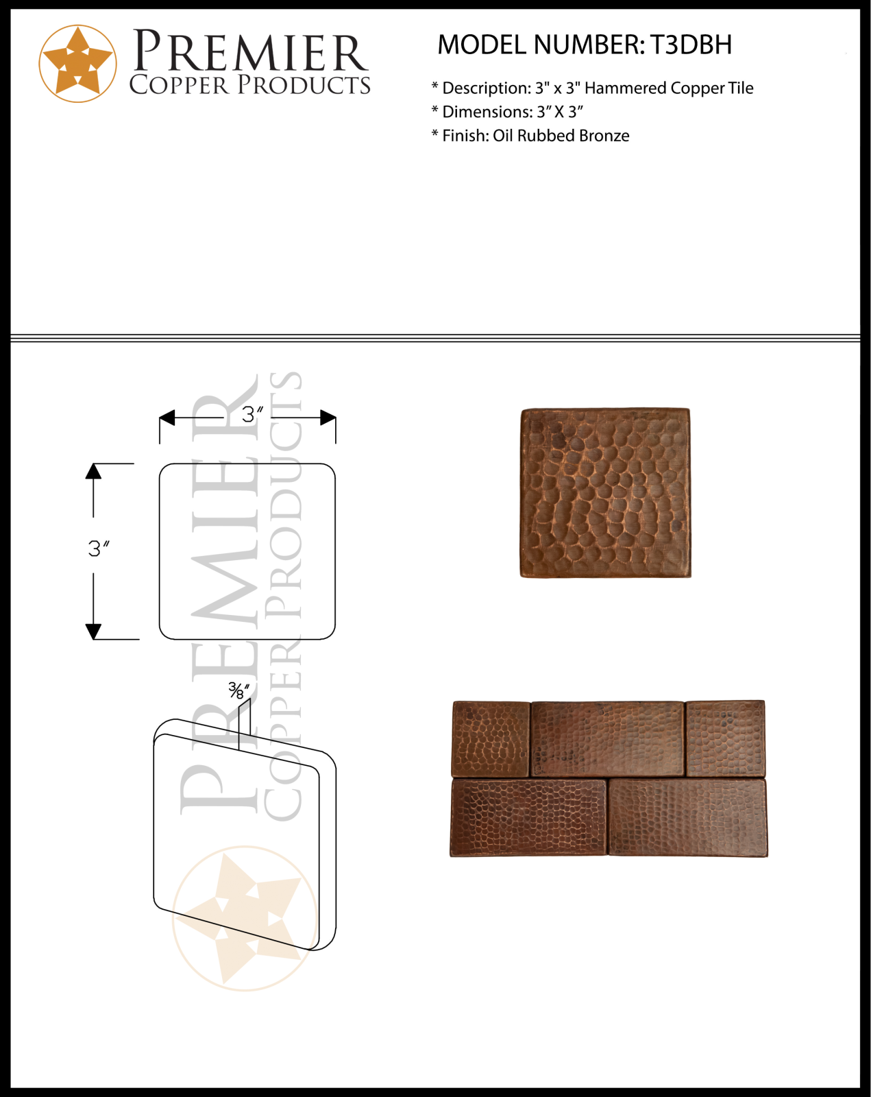 Premier Copper Products IER1683 Specifications - ManualMachine.com