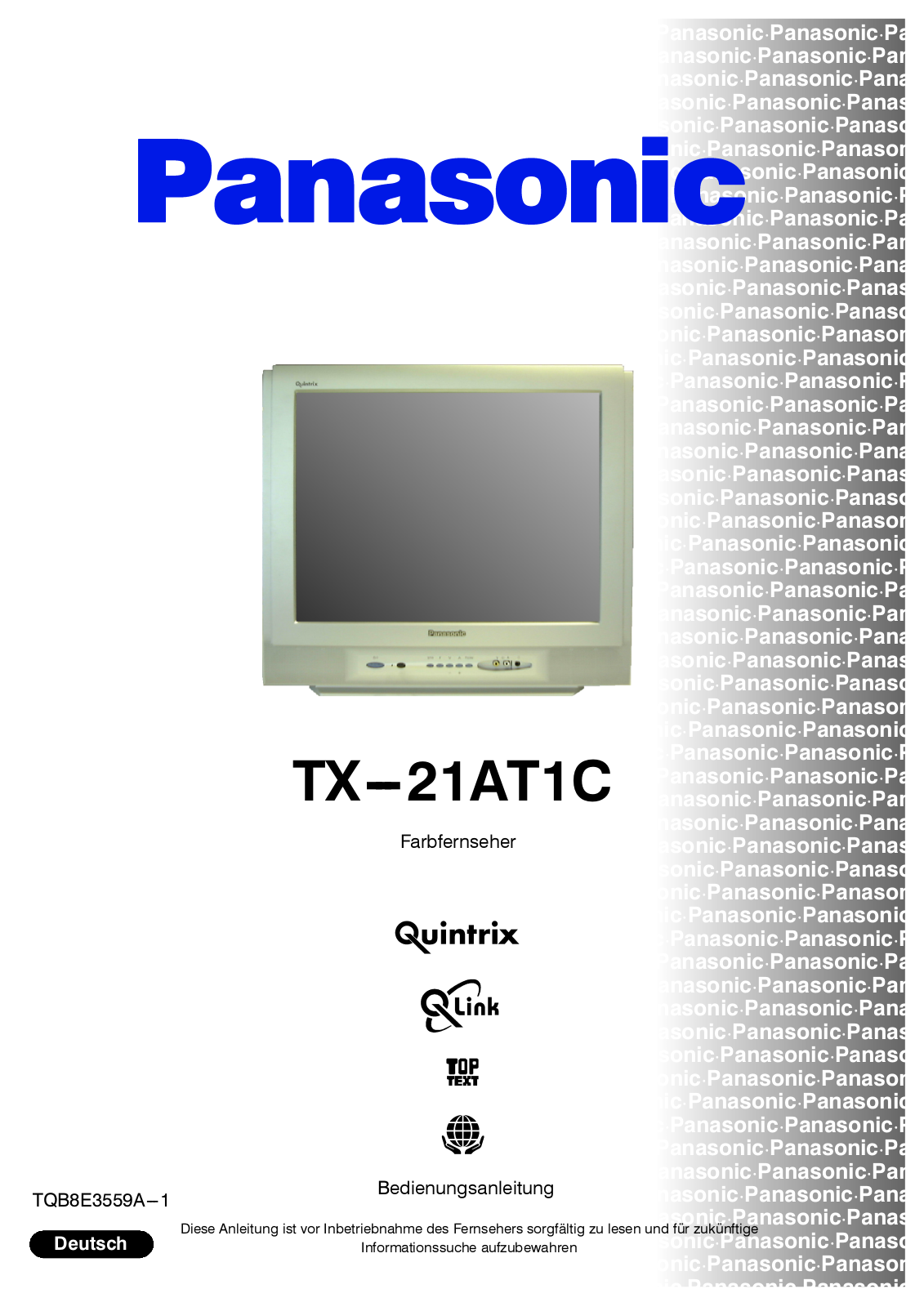 PANASONIC TX-21AT1C User Manual