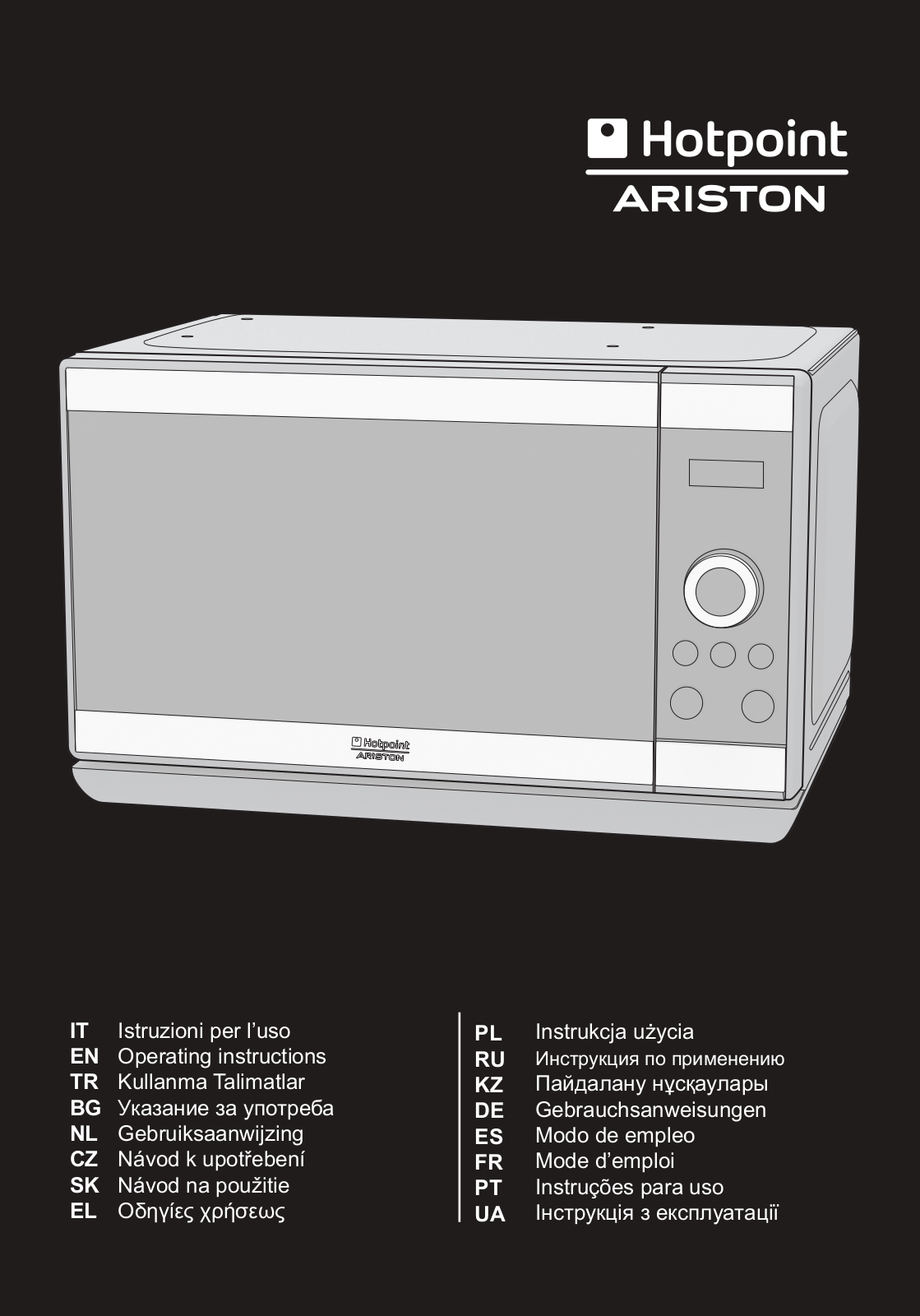 Hotpoint-Ariston MWHA 2021 User manual