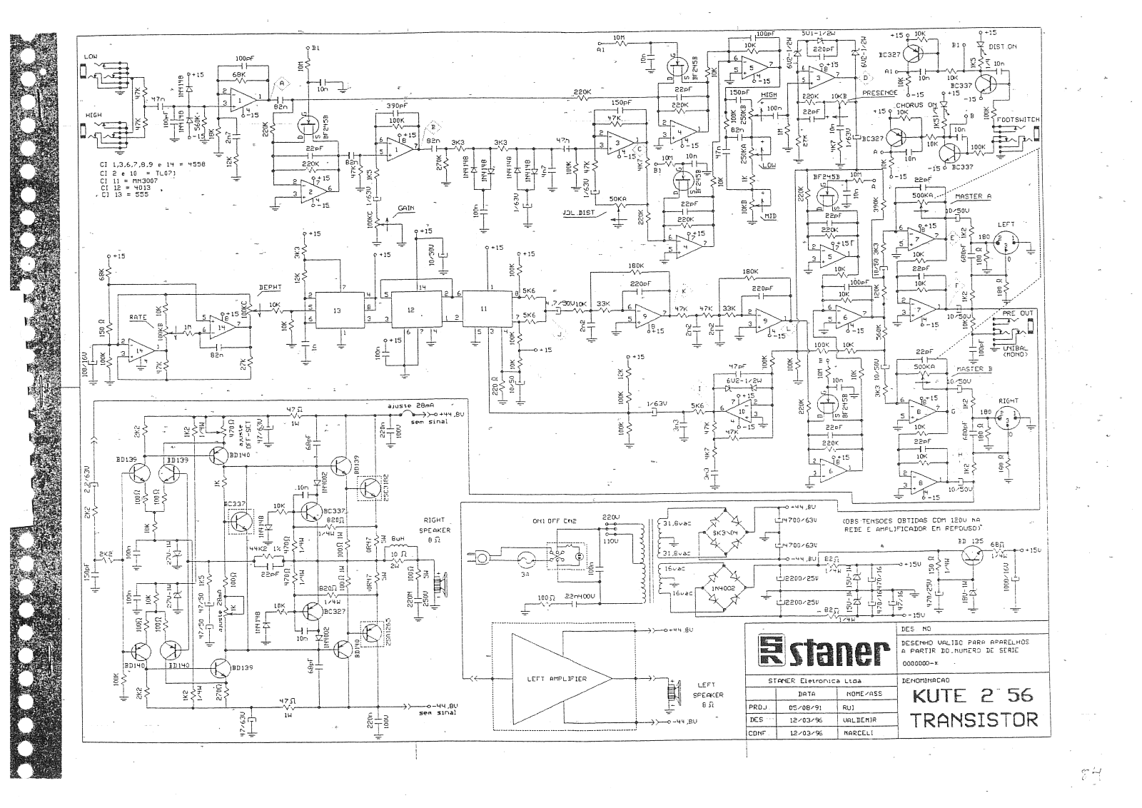 Staner Kute 256 Schematic