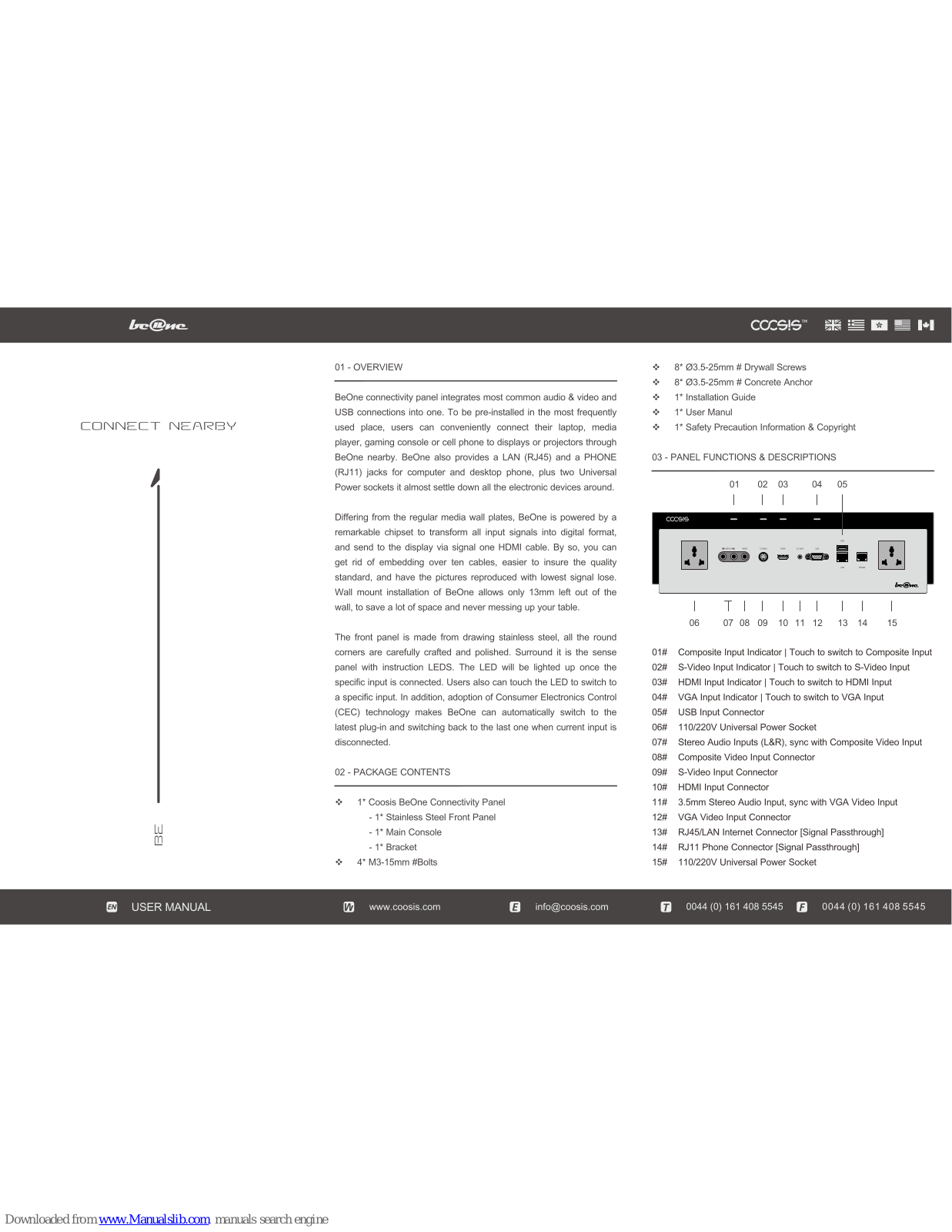 Coosis BeOne User Manual