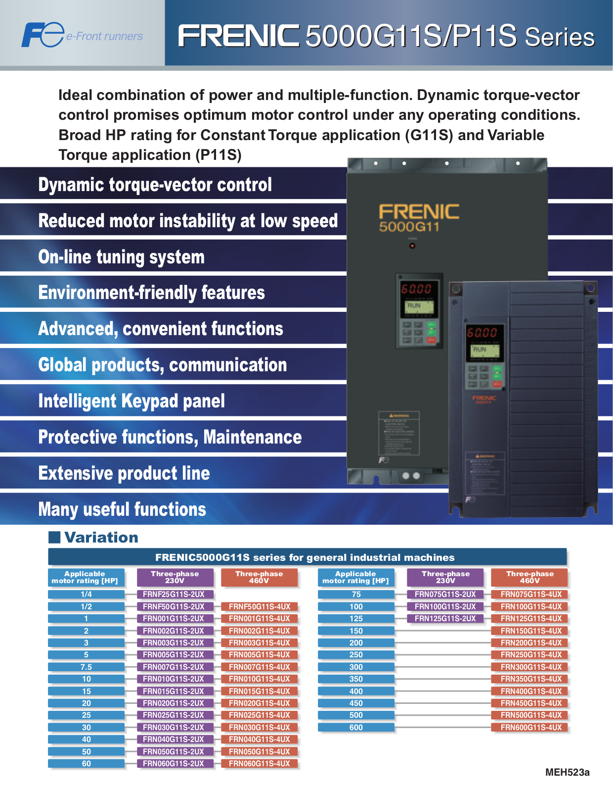 Fuji Electric Frenic   5000G11S/P11S  Series Catalog