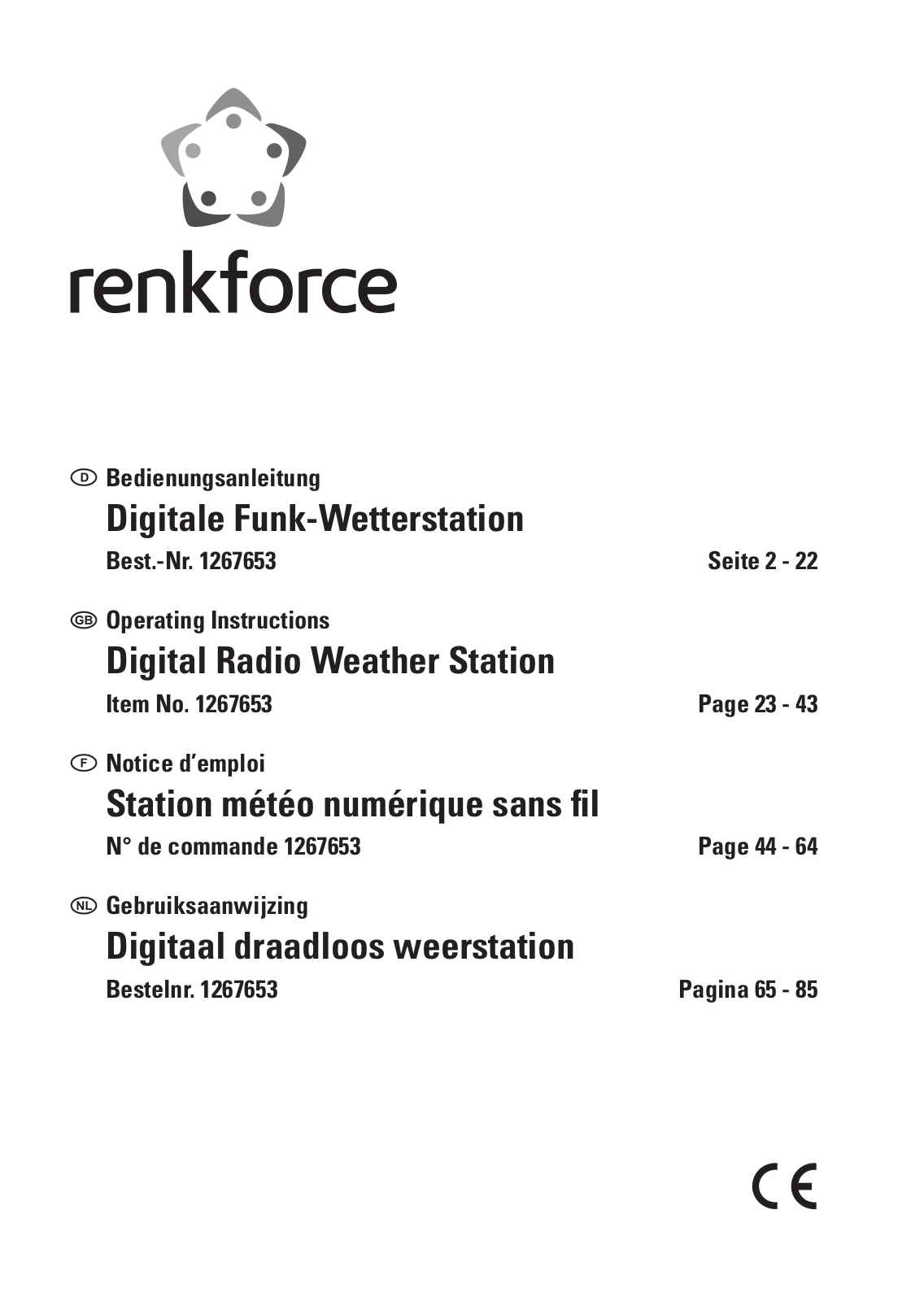 Renkforce S601B User guide