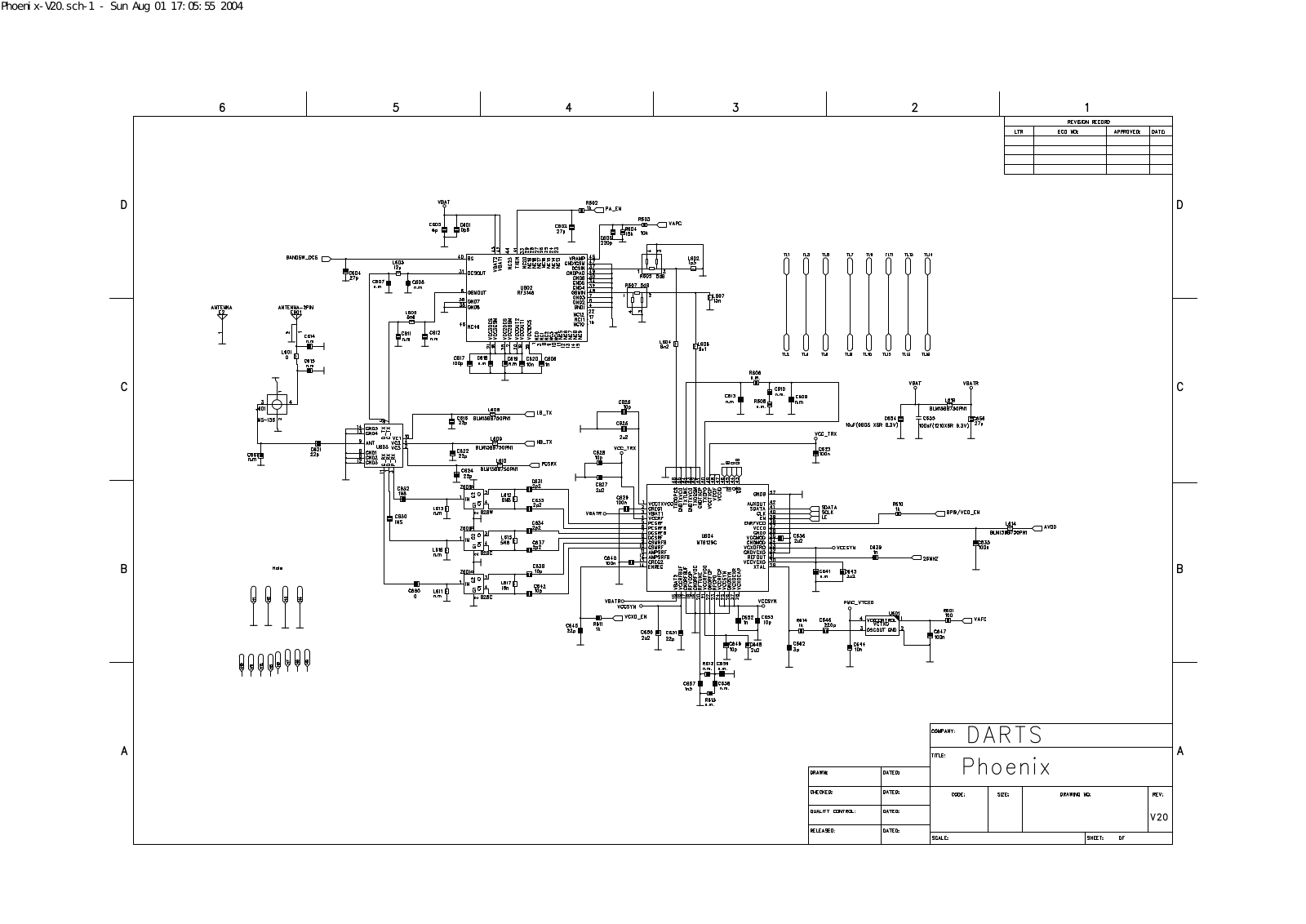 LG G1800 Schematics