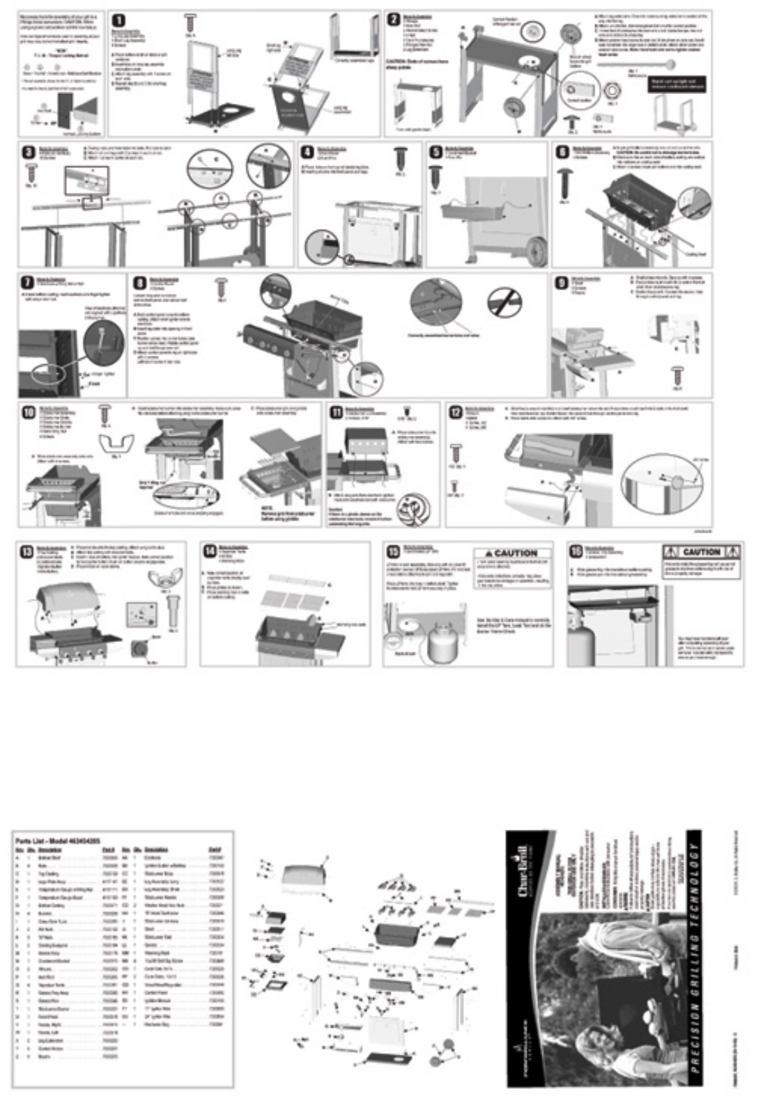 Charbroil 463454205 Owner's Manual